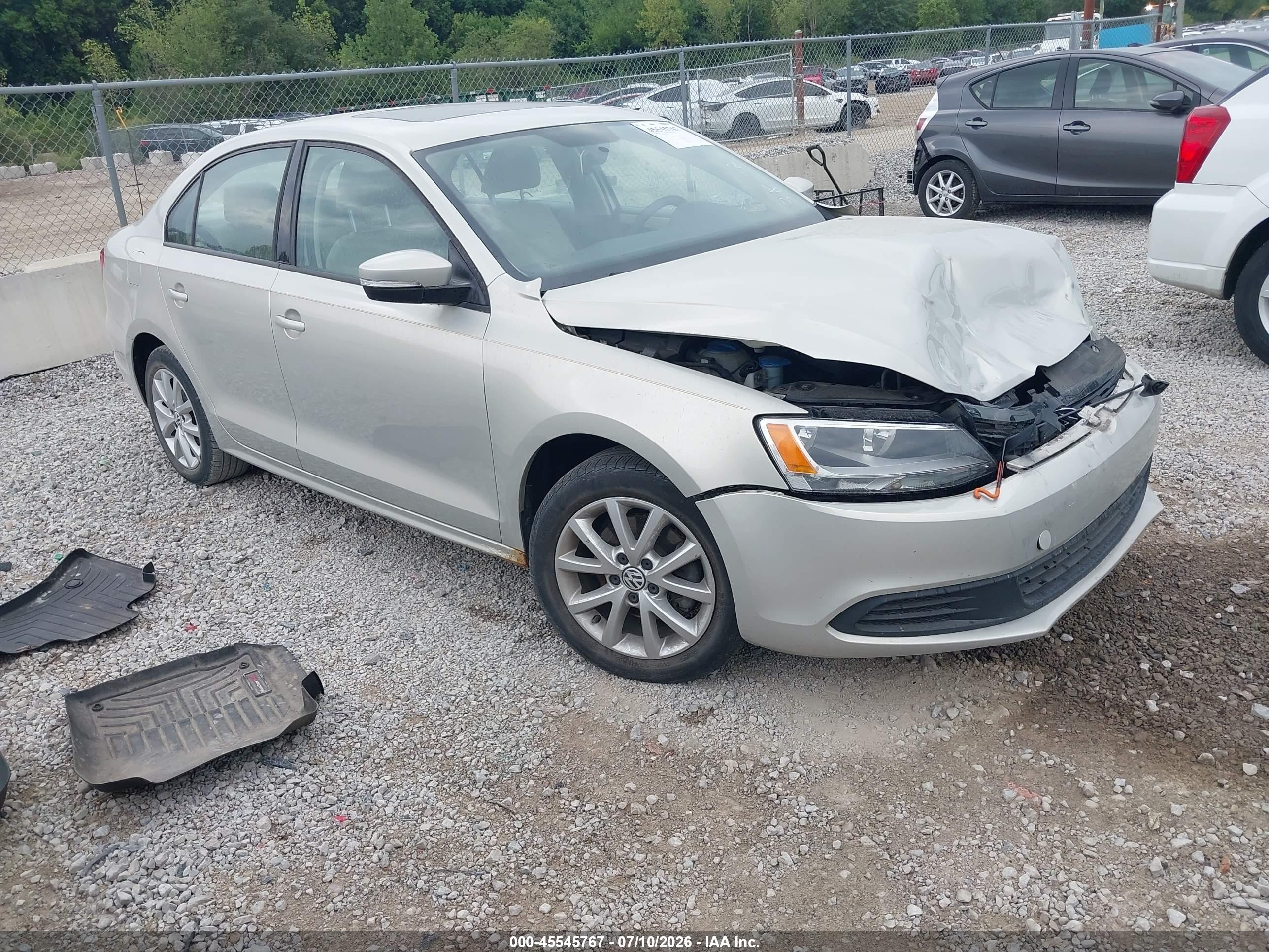 2011 Volkswagen Jetta 2.5l Se Gold vin: 3VWDX7AJ8BM385253