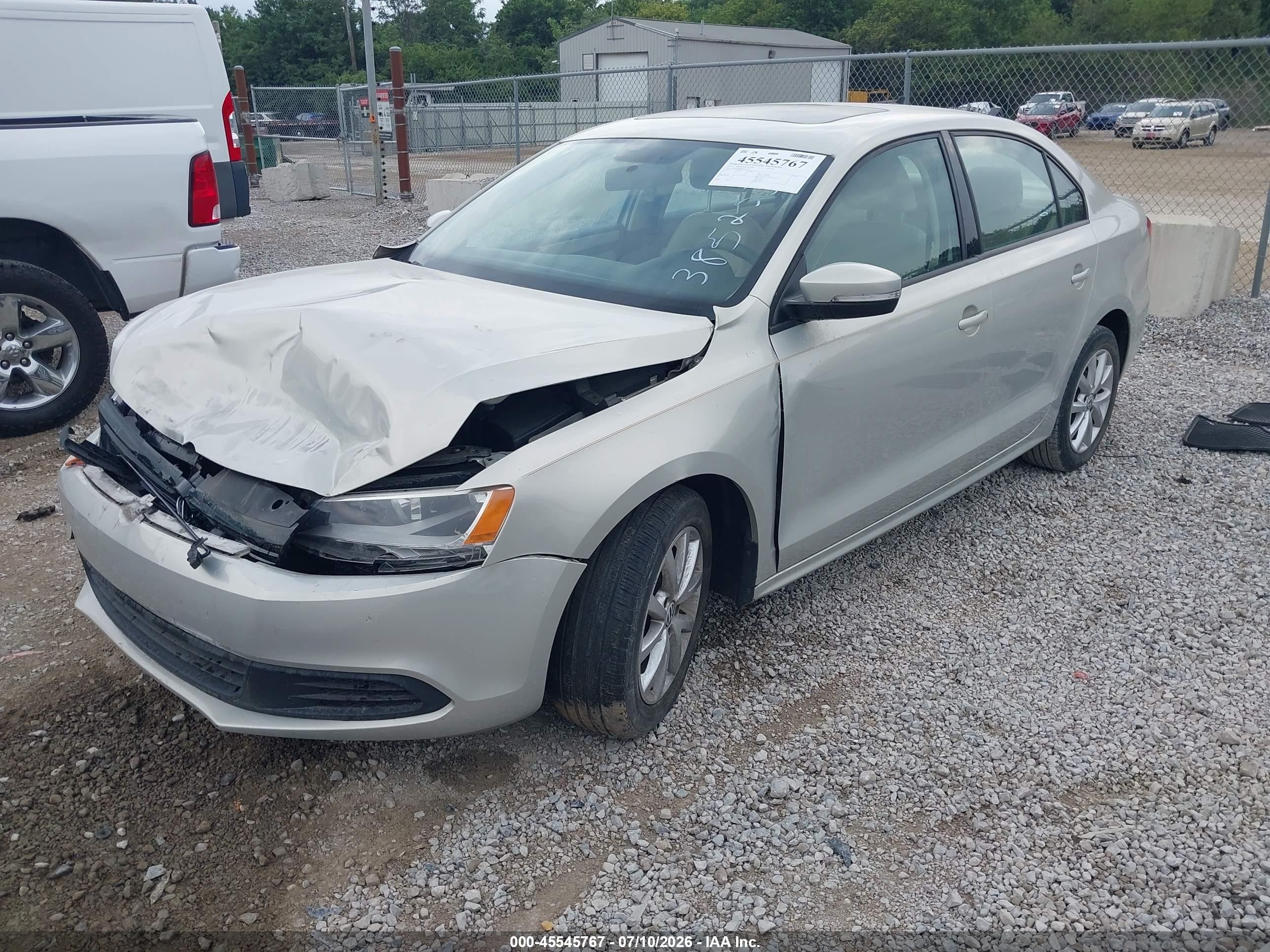 2011 Volkswagen Jetta 2.5l Se Gold vin: 3VWDX7AJ8BM385253