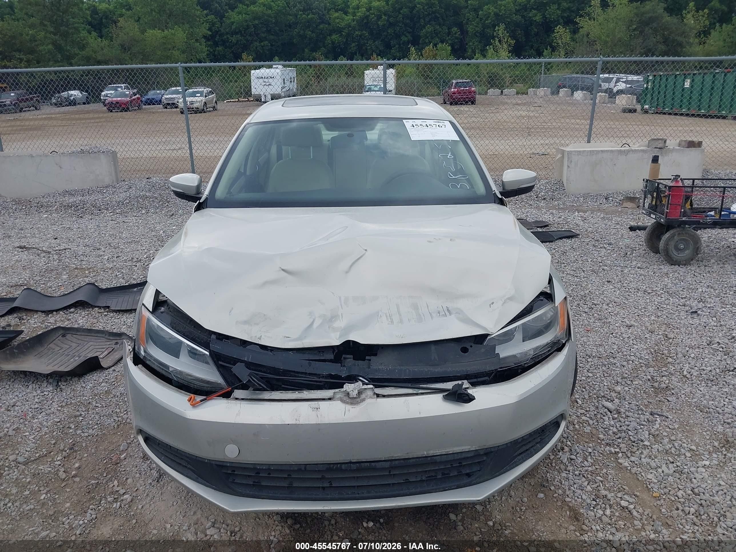 2011 Volkswagen Jetta 2.5l Se Gold vin: 3VWDX7AJ8BM385253