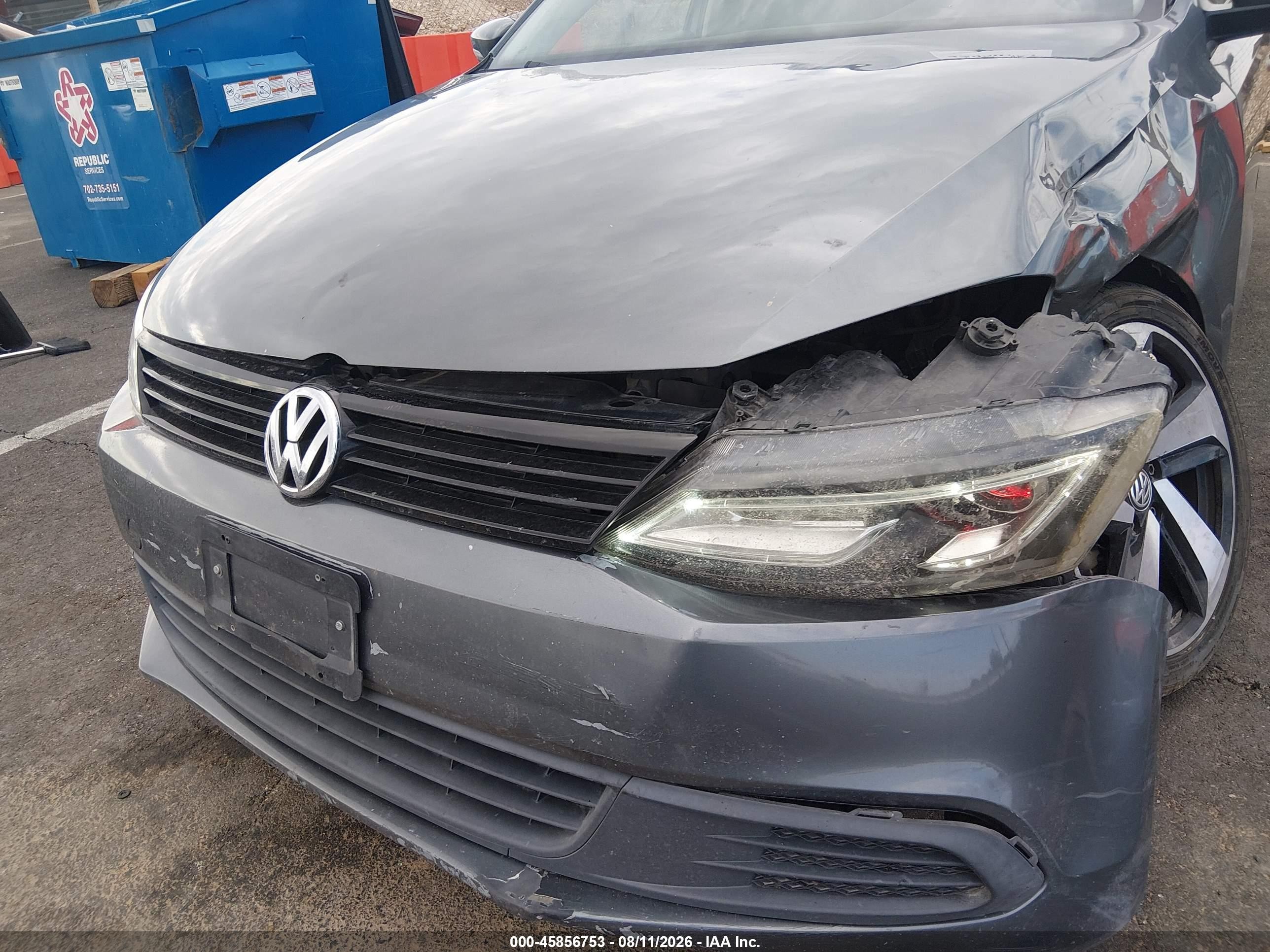 2012 Volkswagen Jetta 2.5l Se Gray vin: 3VWDX7AJ8CM071913