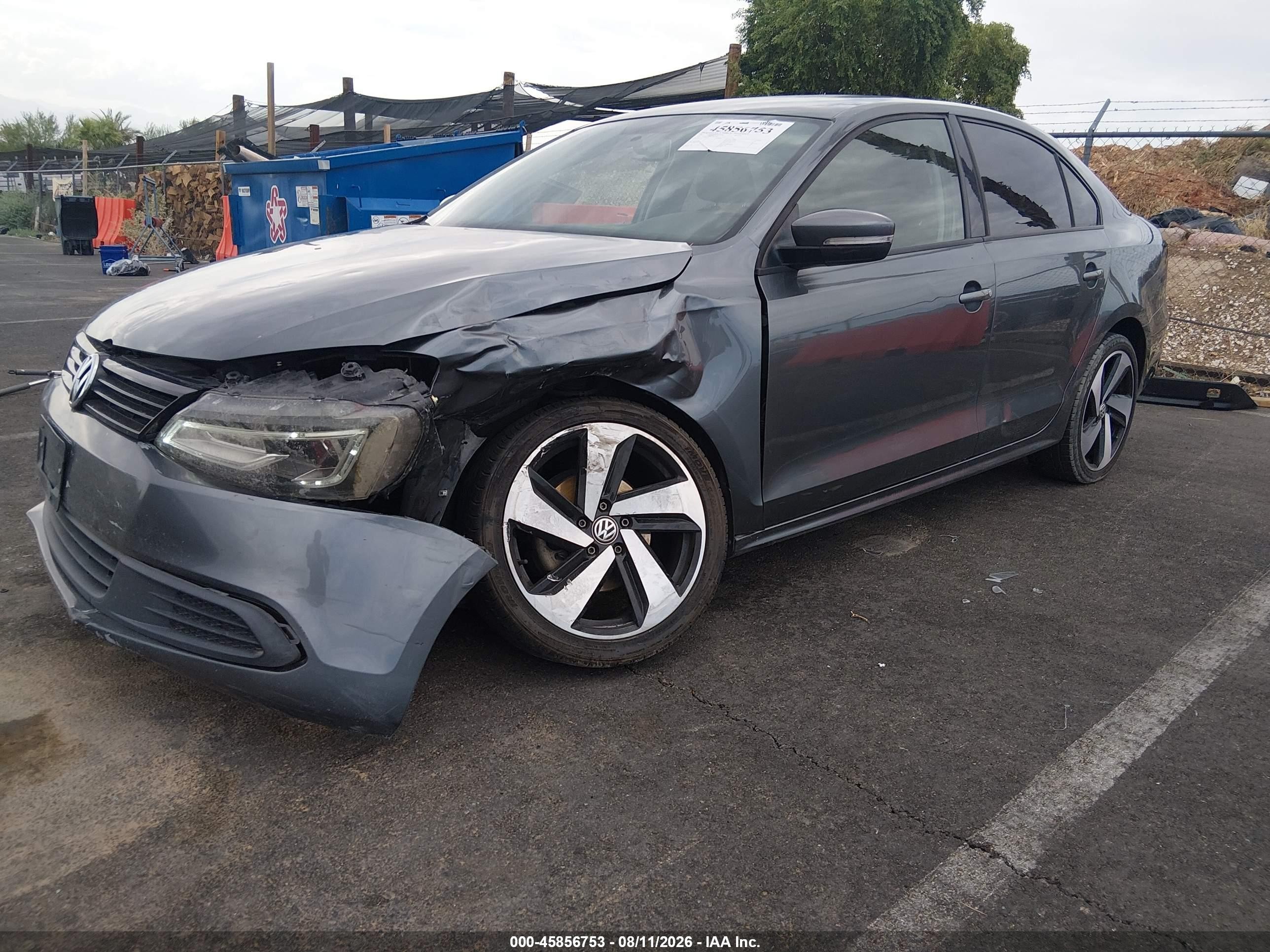 2012 Volkswagen Jetta 2.5l Se Gray vin: 3VWDX7AJ8CM071913