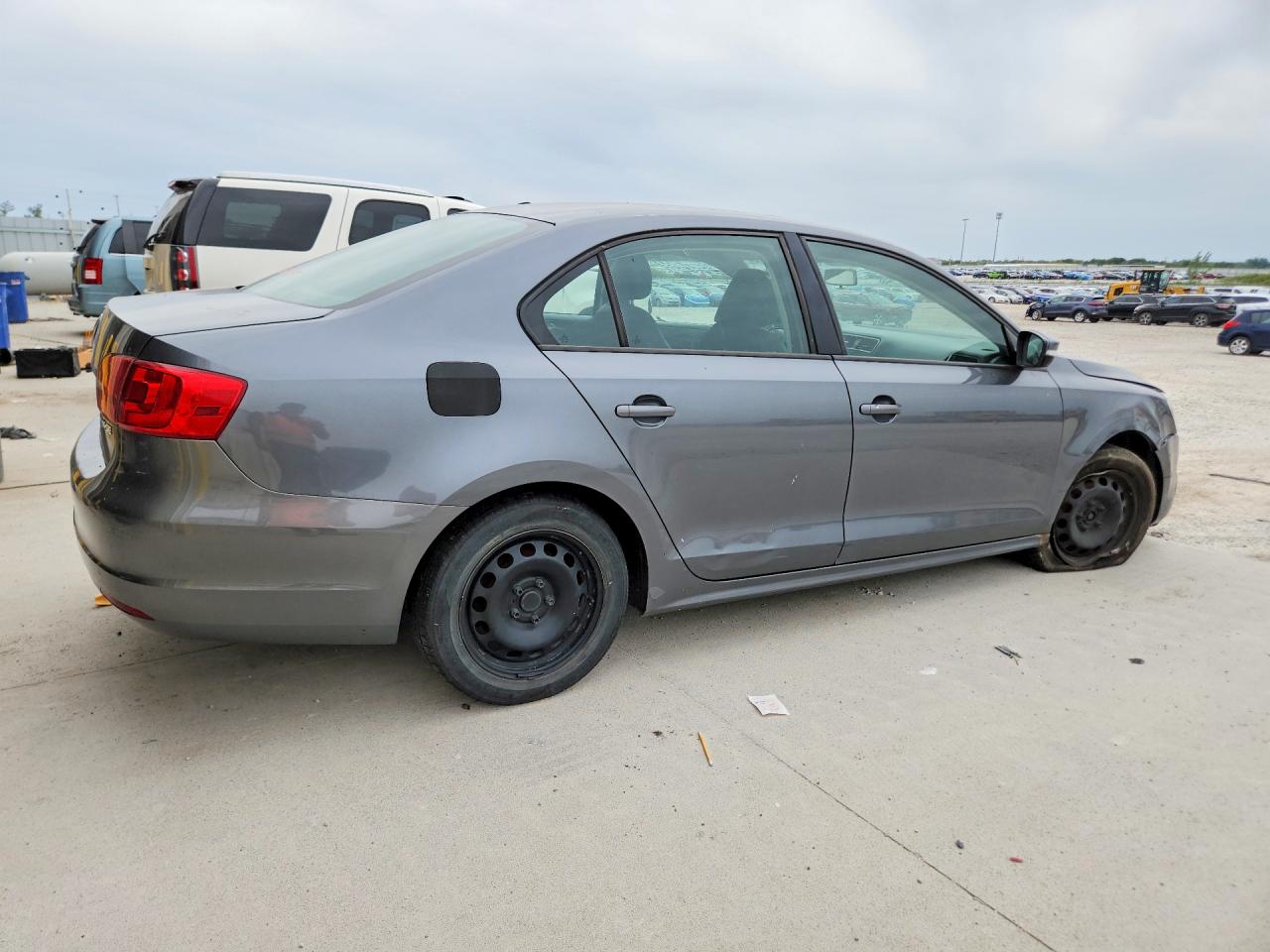 2012 Volkswagen Jetta Se Gray vin: 3VWDX7AJ8CM301014