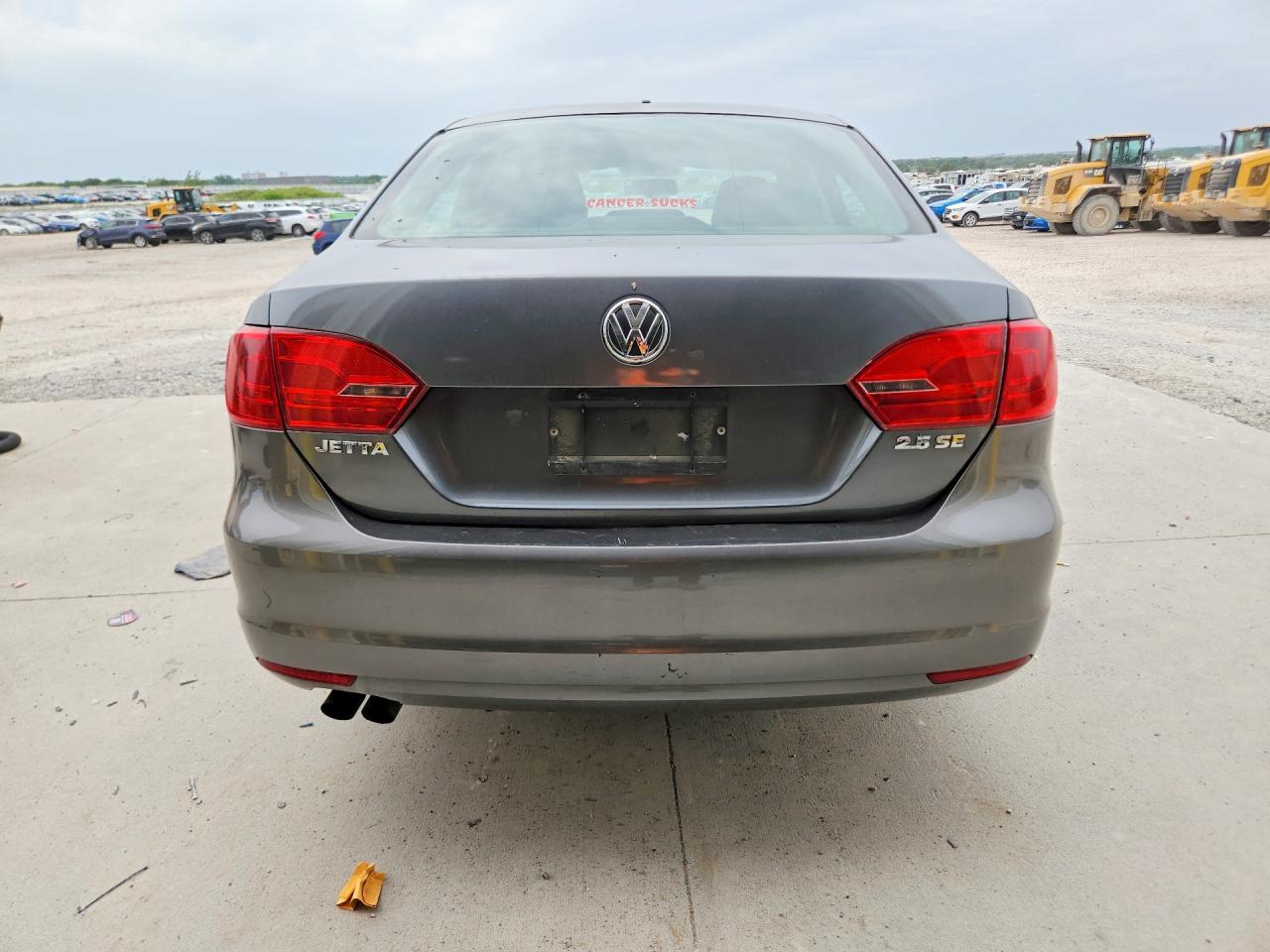 2012 Volkswagen Jetta Se Gray vin: 3VWDX7AJ8CM301014