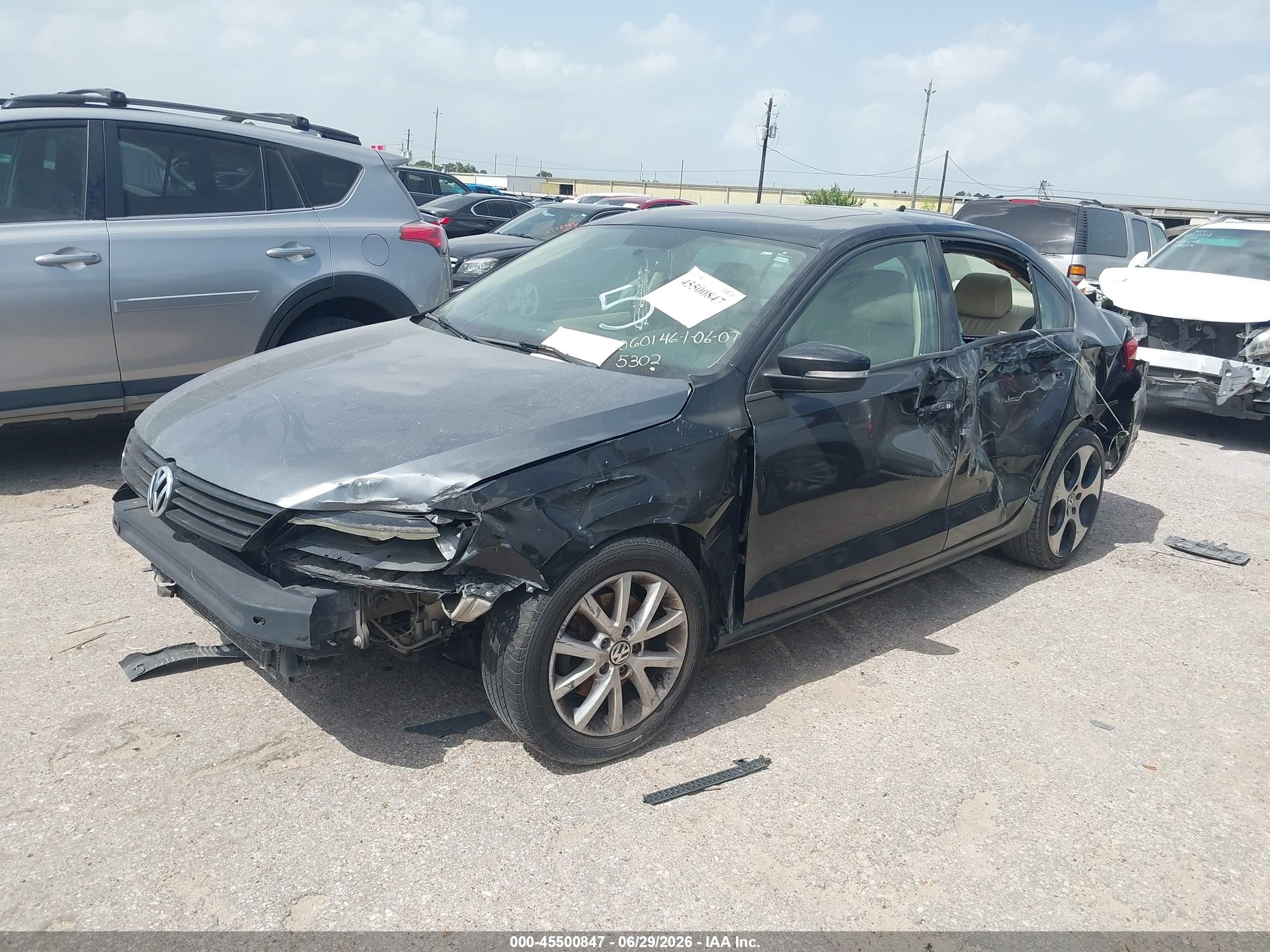 2012 Volkswagen Jetta 2.5l Se Black vin: 3VWDX7AJ8CM355302