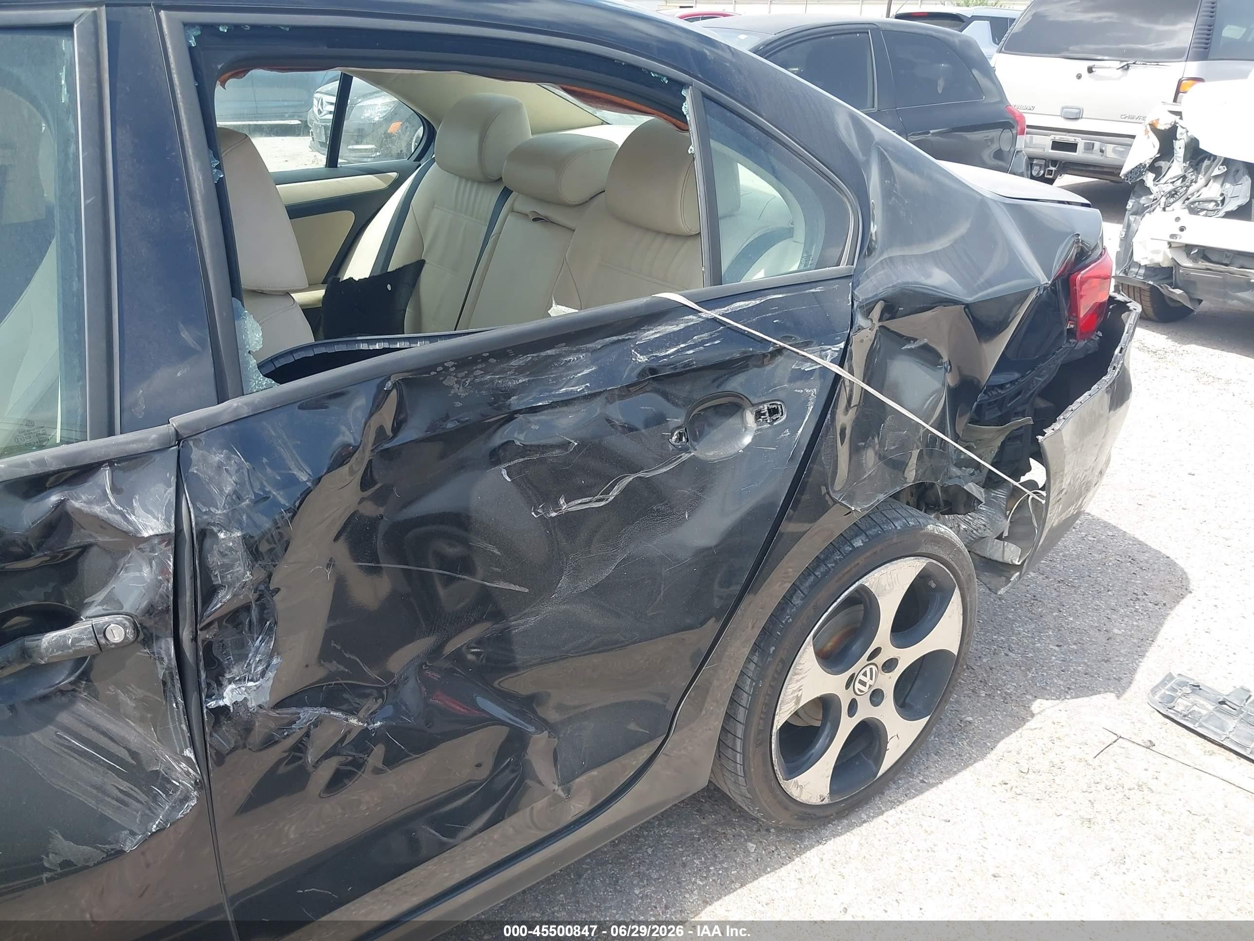 2012 Volkswagen Jetta 2.5l Se Black vin: 3VWDX7AJ8CM355302