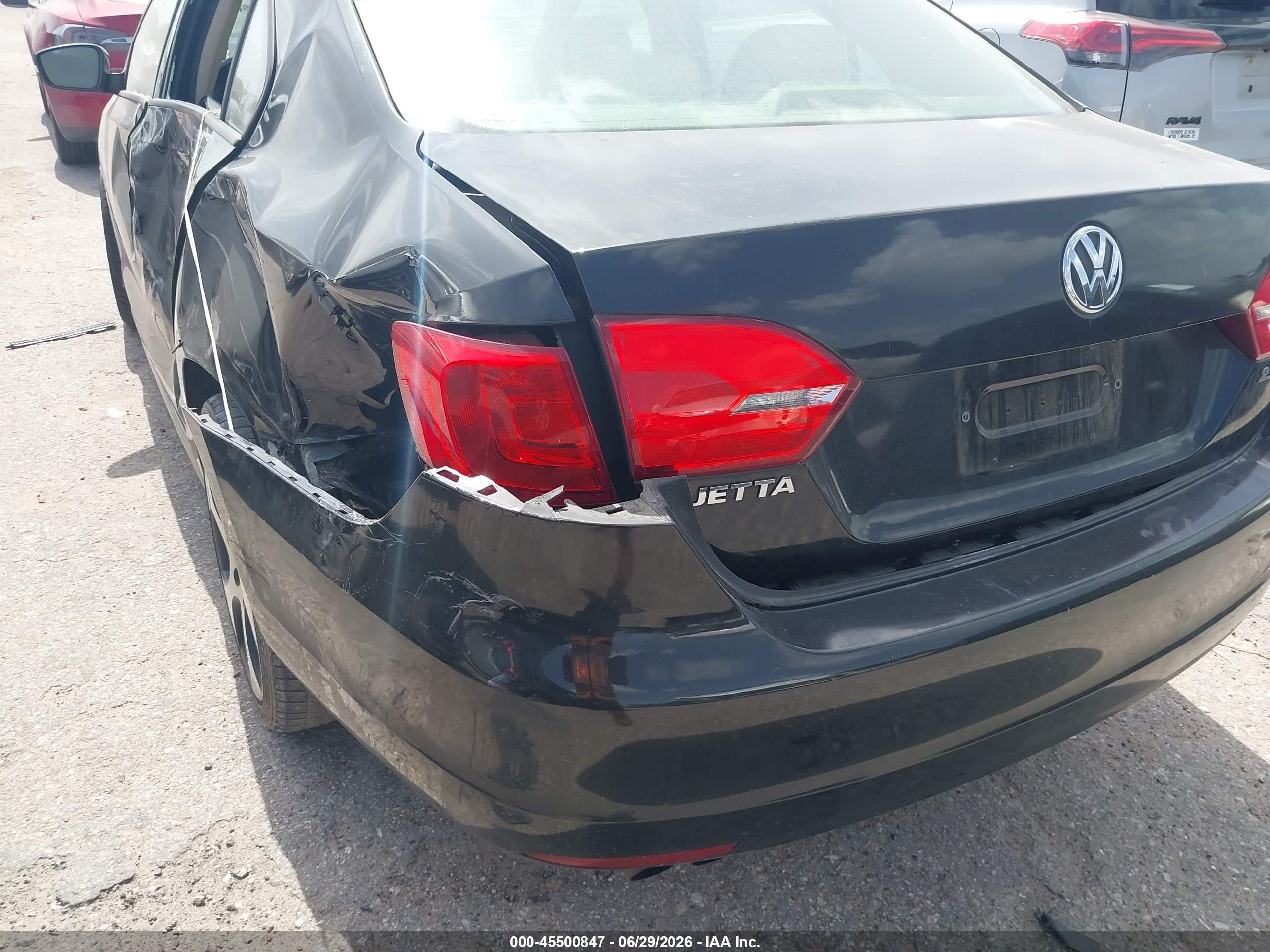 2012 Volkswagen Jetta 2.5l Se Black vin: 3VWDX7AJ8CM355302