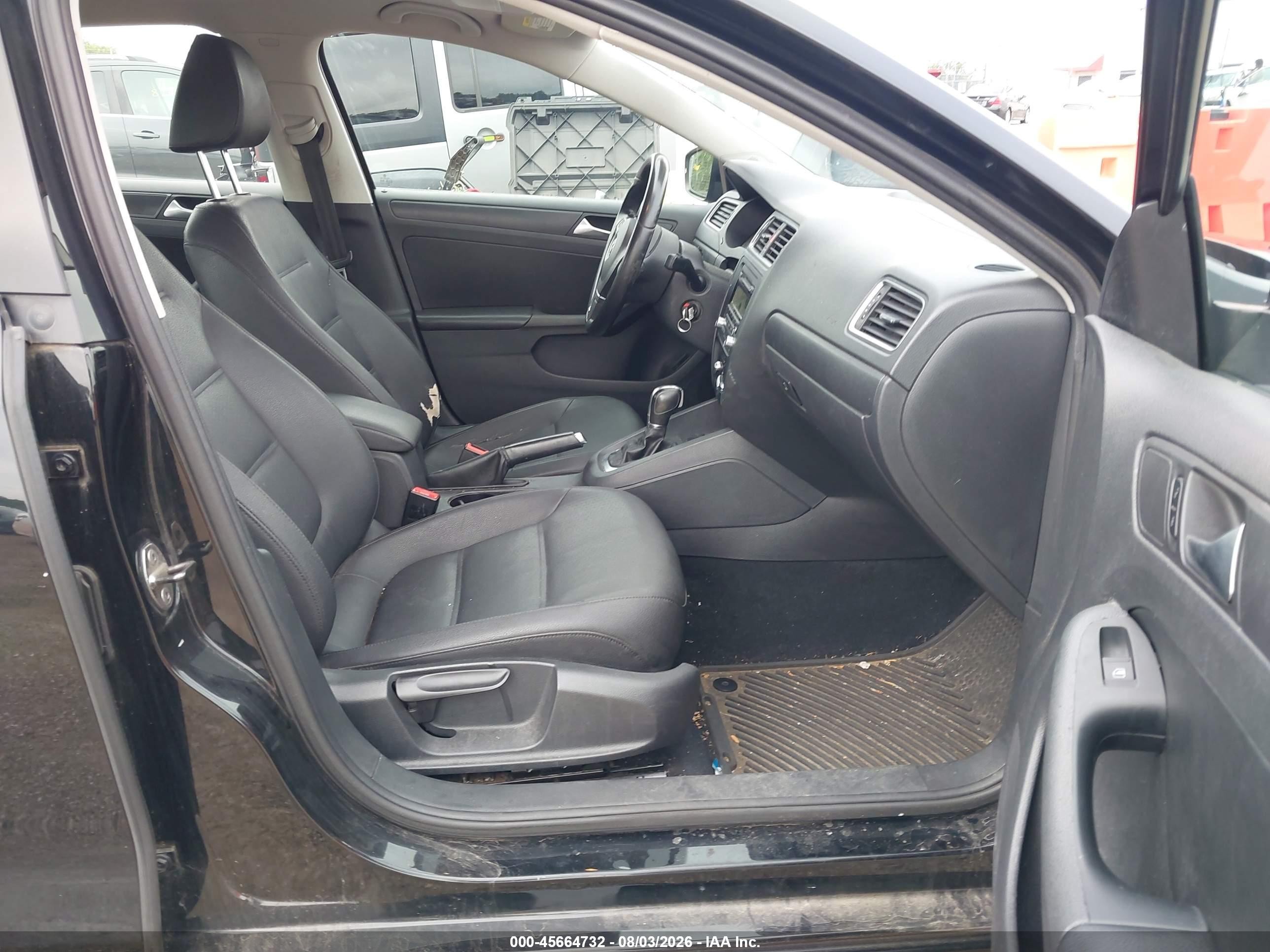 2012 Volkswagen Jetta 2.5l Se Black vin: 3VWDX7AJ8CM398067