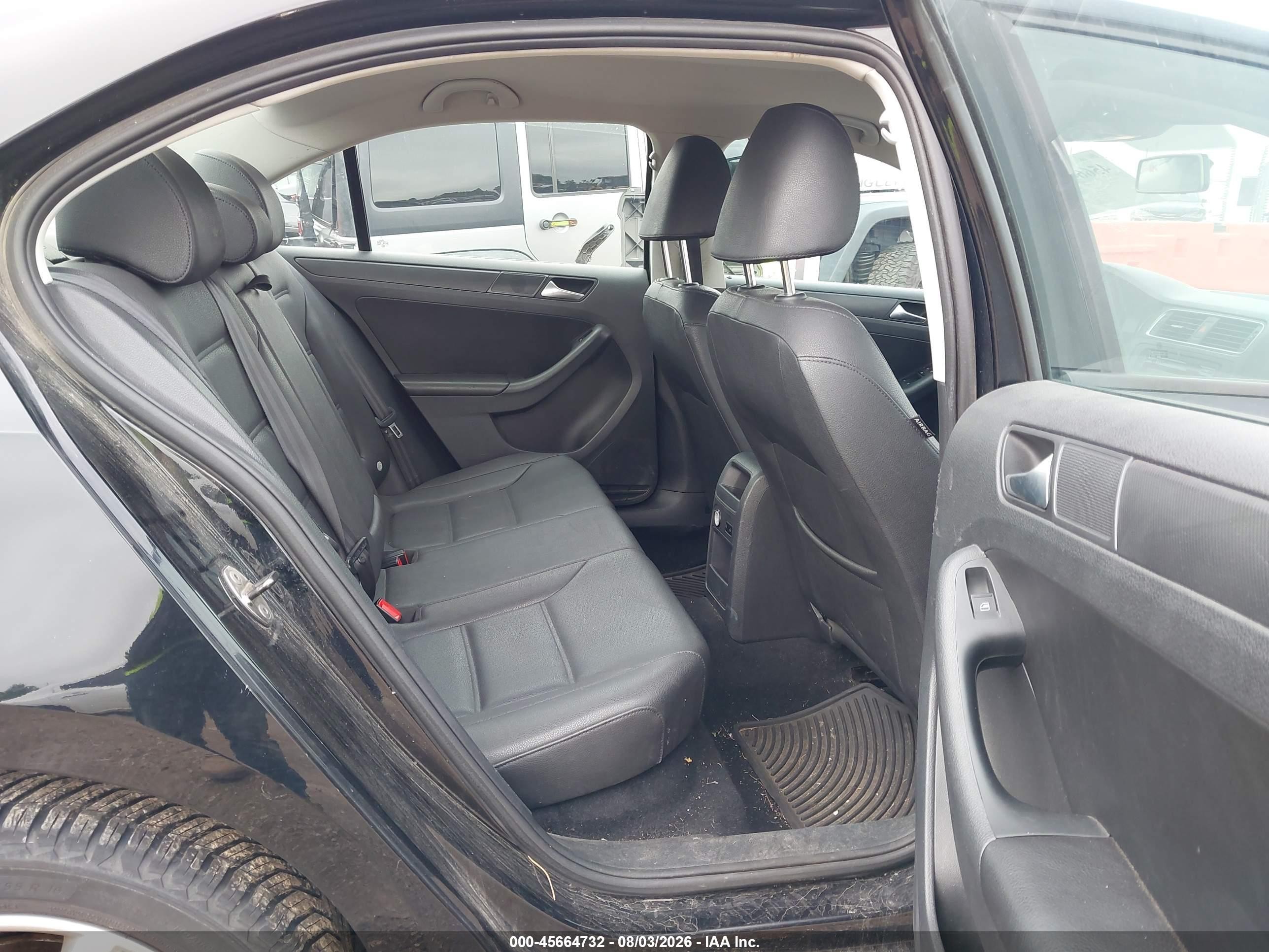 2012 Volkswagen Jetta 2.5l Se Black vin: 3VWDX7AJ8CM398067