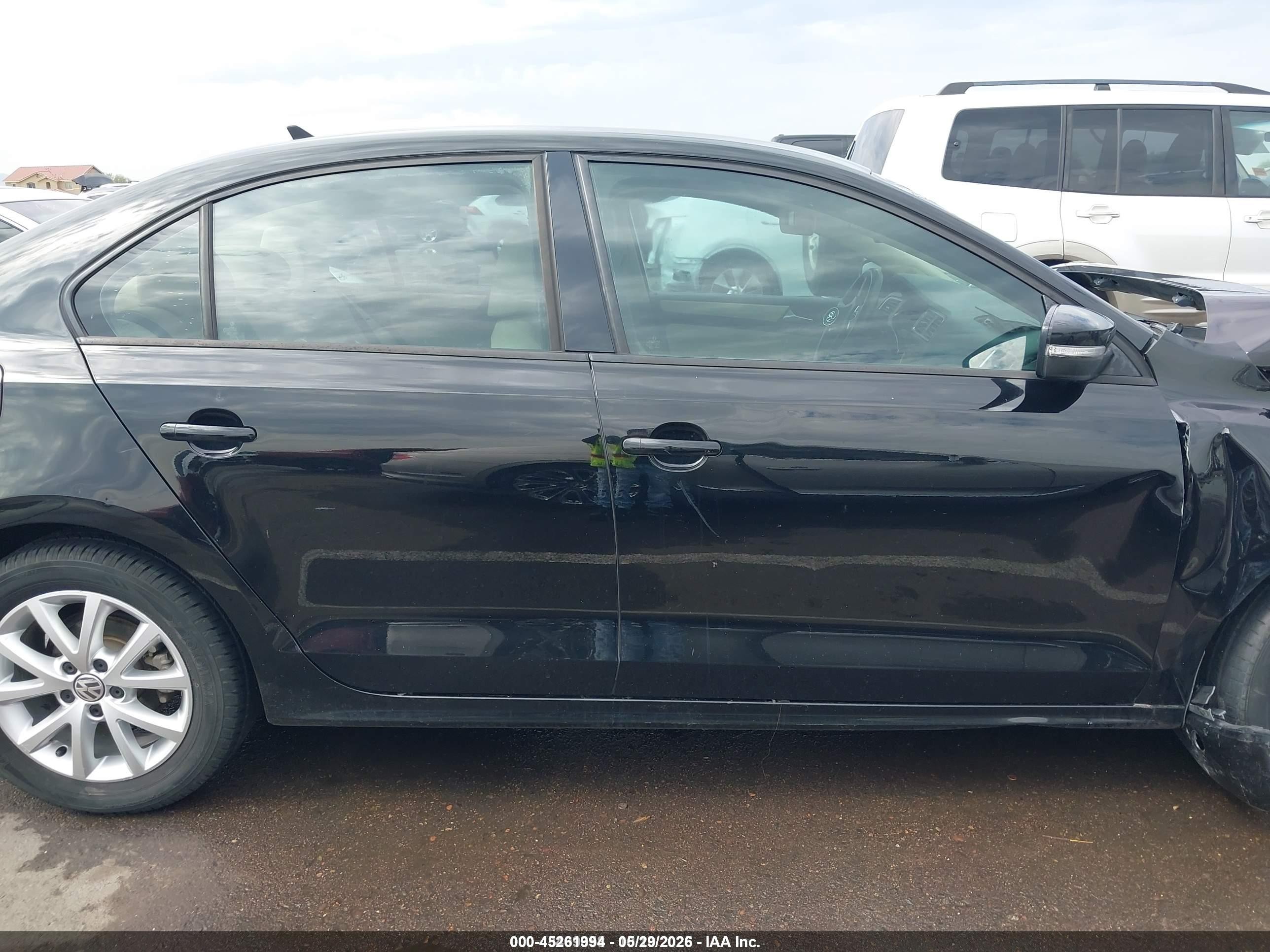 2012 Volkswagen Jetta 2.5l Se Black vin: 3VWDX7AJ8CM453391
