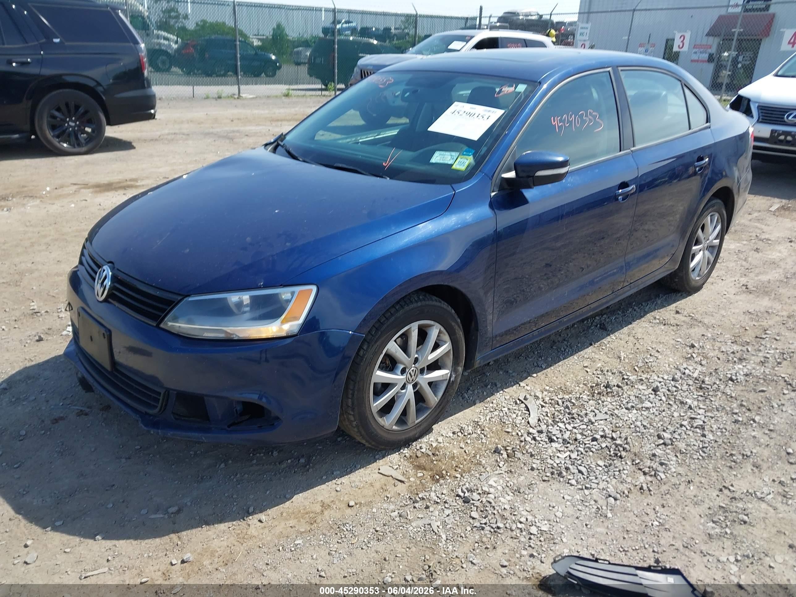 2012 Volkswagen Jetta 2.5l Se Blue vin: 3VWDX7AJ8CM469879