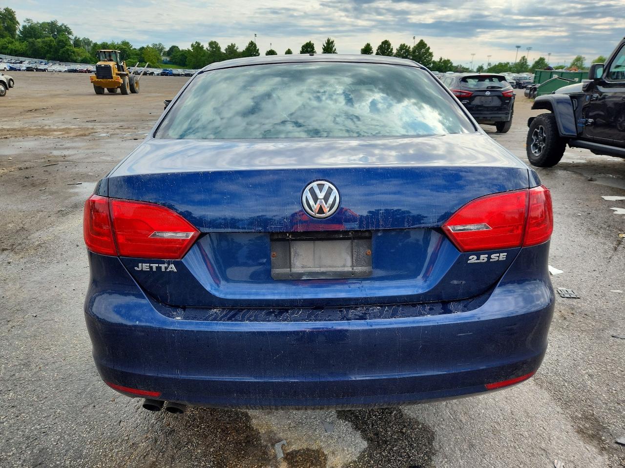 2013 Volkswagen Jetta Se Blue vin: 3VWDX7AJ8DM202503