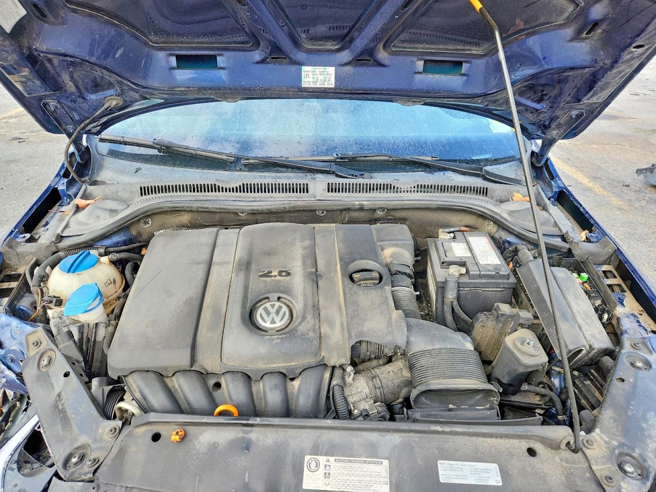 2013 Volkswagen Jetta Se Blue vin: 3VWDX7AJ8DM202503