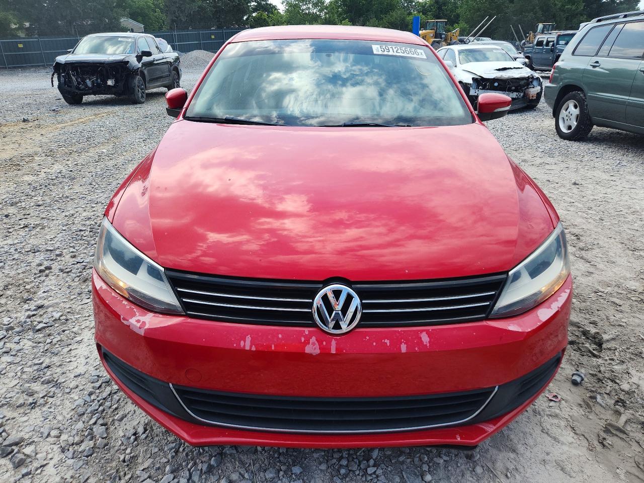 2013 Volkswagen Jetta Se Red vin: 3VWDX7AJ8DM285138