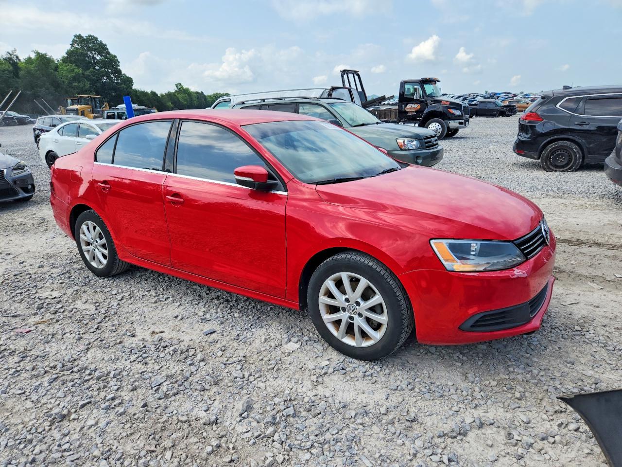 2013 Volkswagen Jetta Se Red vin: 3VWDX7AJ8DM285138