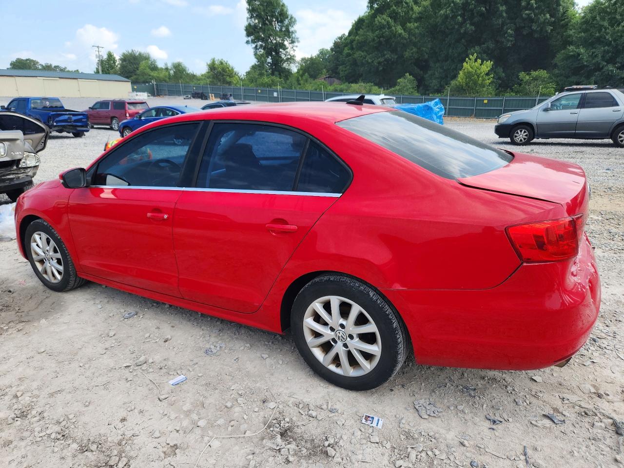 2013 Volkswagen Jetta Se Red vin: 3VWDX7AJ8DM285138