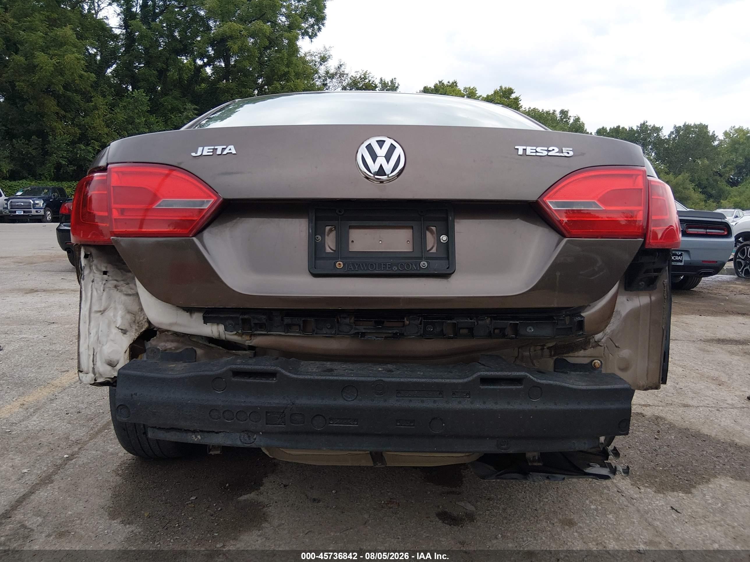 2013 Volkswagen Jetta 2.5l Se Brown vin: 3VWDX7AJ8DM294096