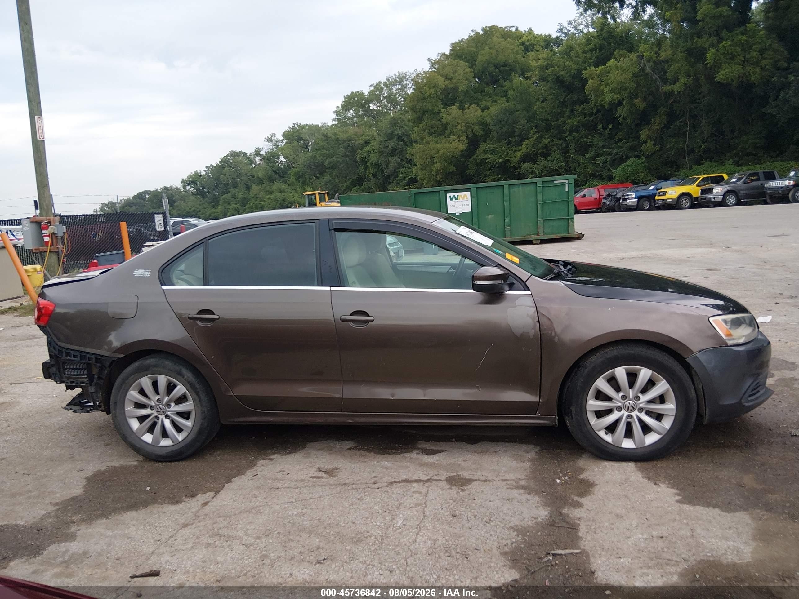 2013 Volkswagen Jetta 2.5l Se Brown vin: 3VWDX7AJ8DM294096