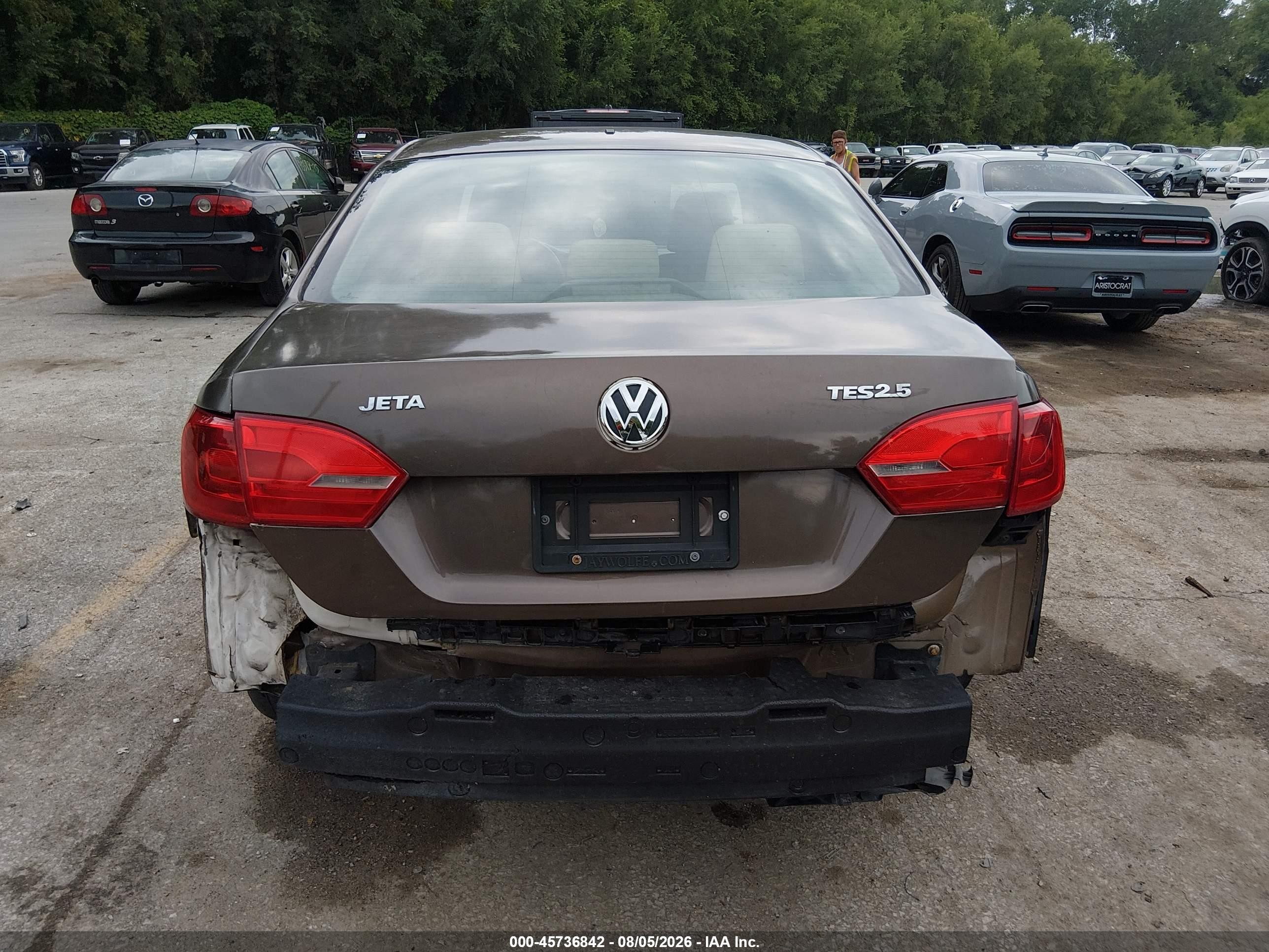 2013 Volkswagen Jetta 2.5l Se Brown vin: 3VWDX7AJ8DM294096