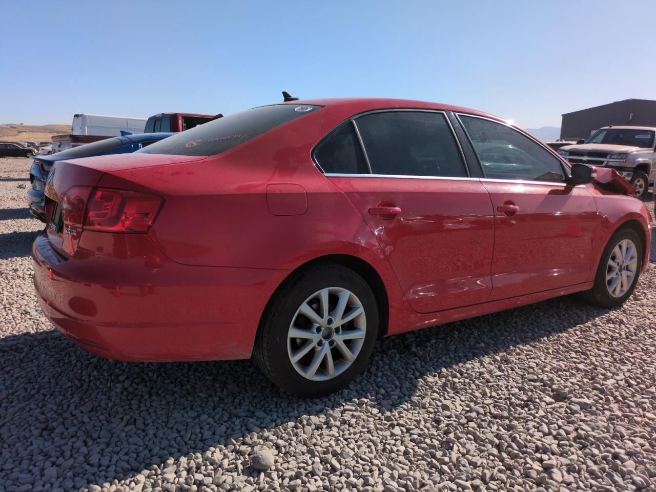 2013 Volkswagen Jetta Se Red vin: 3VWDX7AJ8DM350893