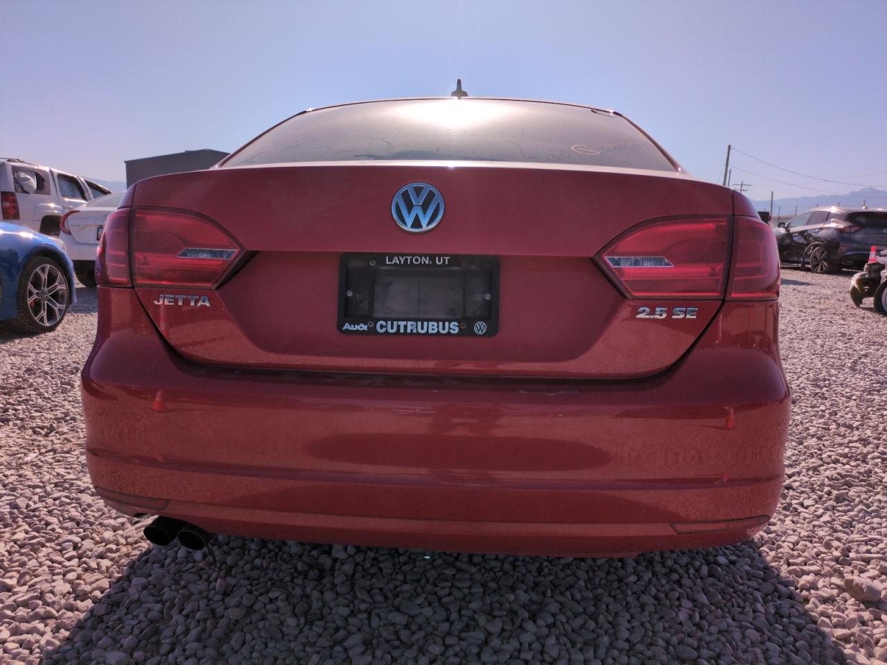 2013 Volkswagen Jetta Se Red vin: 3VWDX7AJ8DM350893