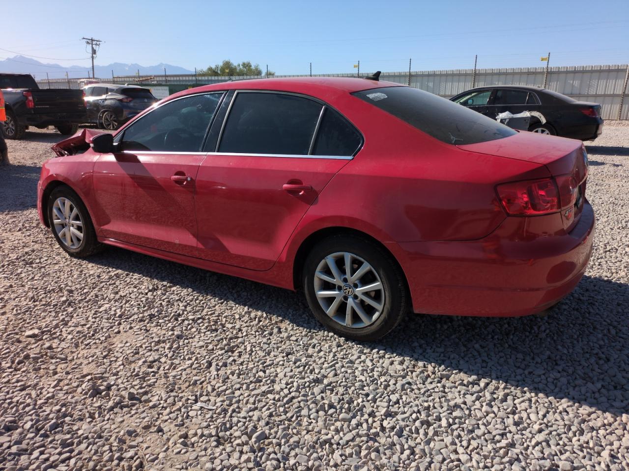 2013 Volkswagen Jetta Se Red vin: 3VWDX7AJ8DM350893