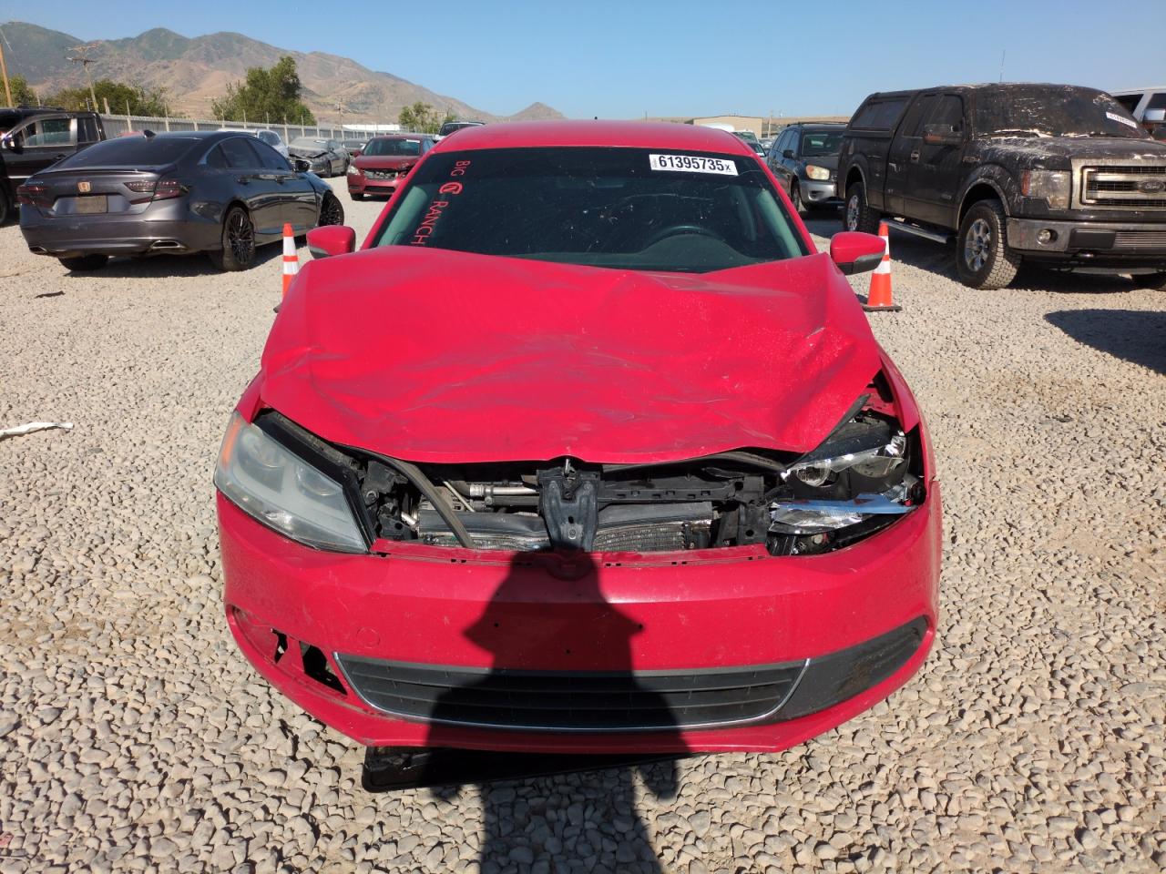 2013 Volkswagen Jetta Se Red vin: 3VWDX7AJ8DM350893