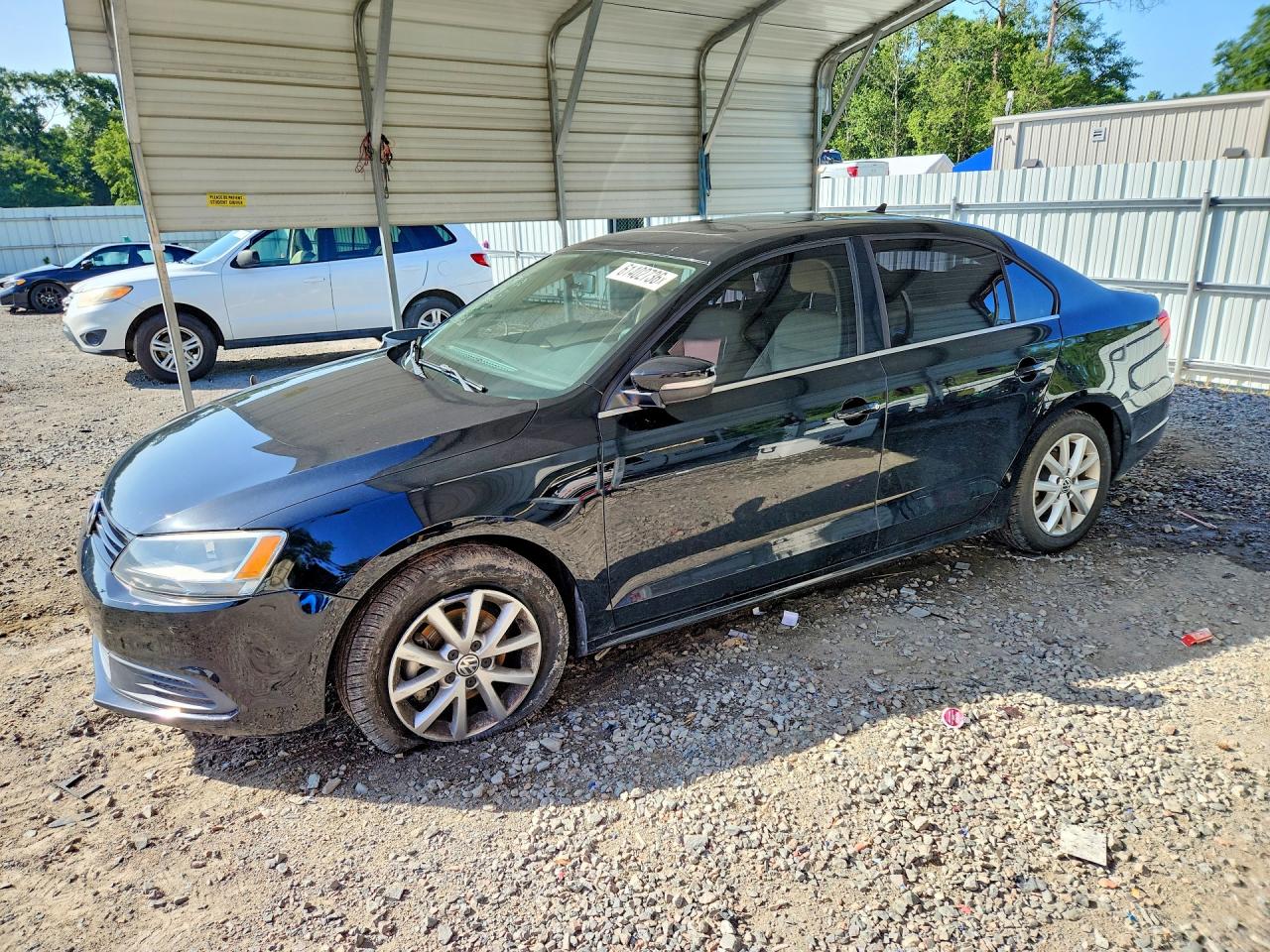 2013 Volkswagen Jetta Se Black vin: 3VWDX7AJ8DM361151
