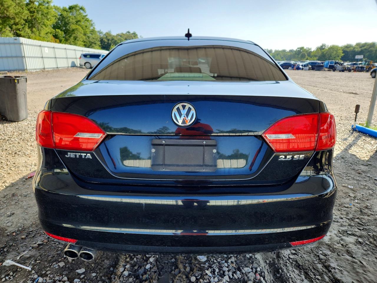 2013 Volkswagen Jetta Se Black vin: 3VWDX7AJ8DM361151