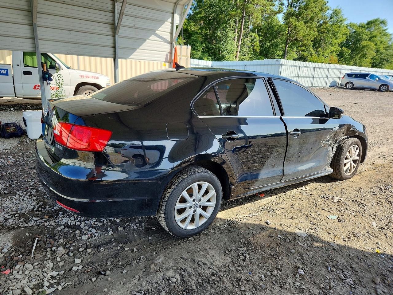 2013 Volkswagen Jetta Se Black vin: 3VWDX7AJ8DM361151