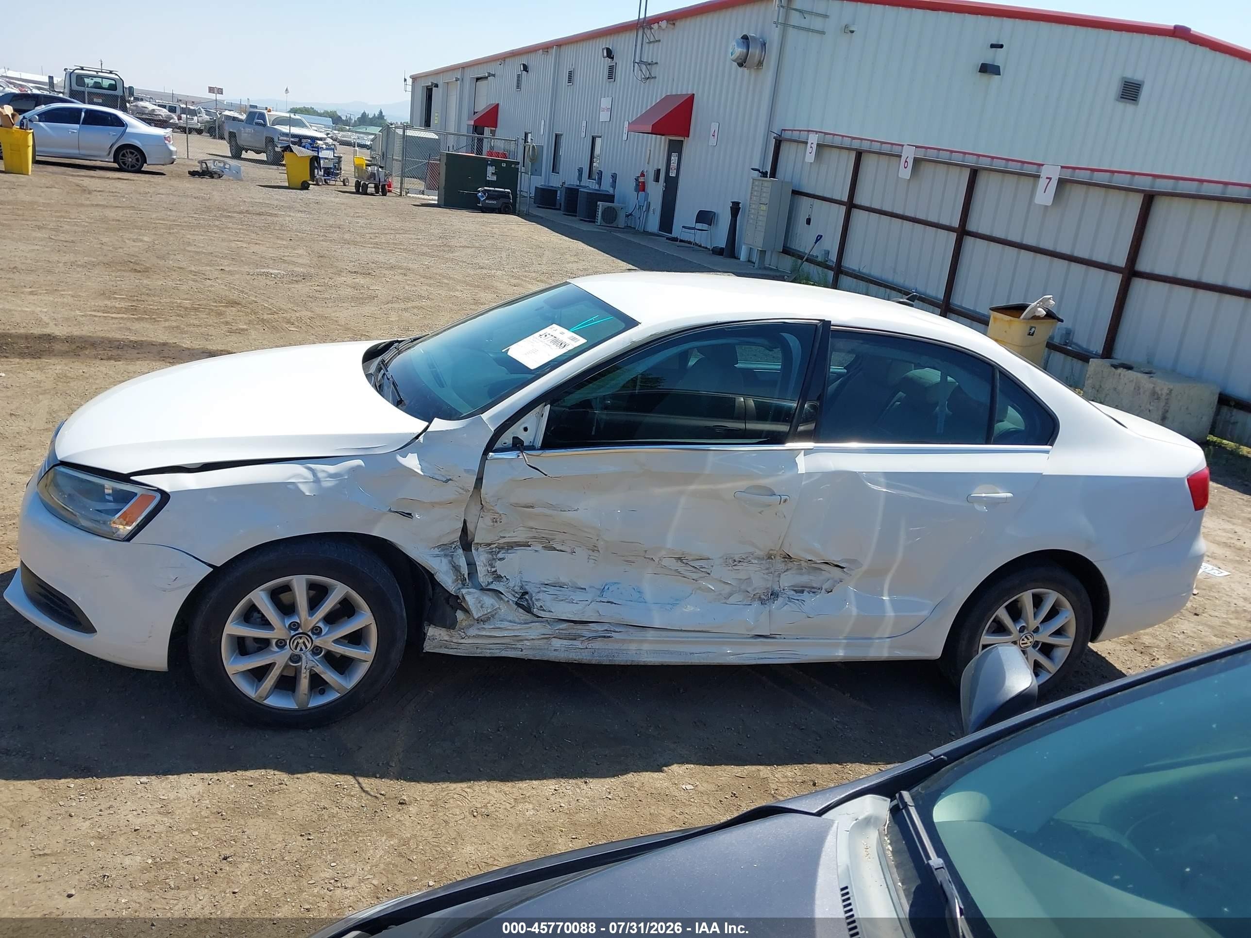 2013 Volkswagen Jetta 2.5l Se White vin: 3VWDX7AJ8DM391511