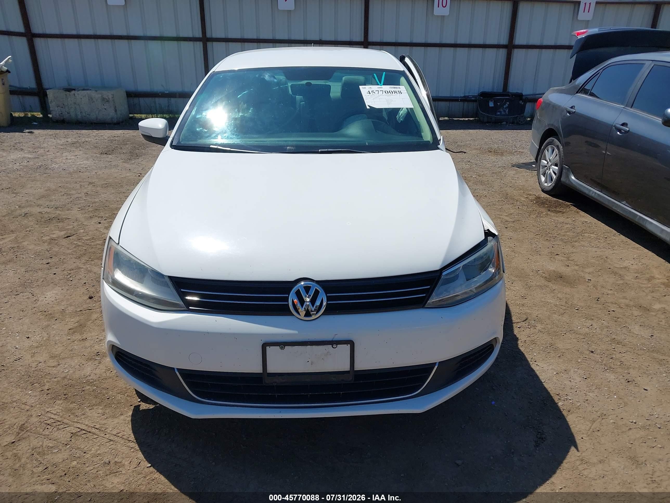 2013 Volkswagen Jetta 2.5l Se White vin: 3VWDX7AJ8DM391511