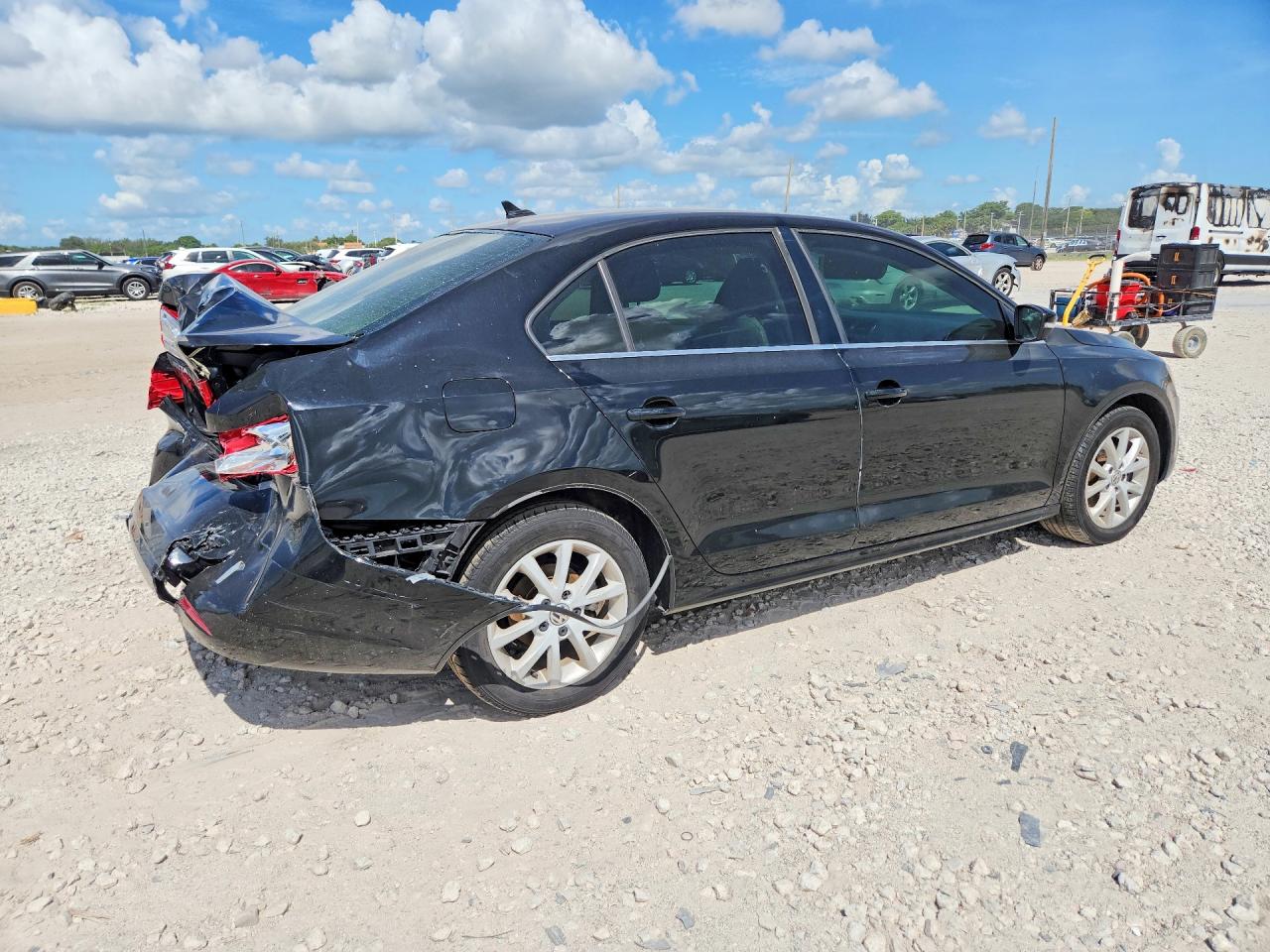 2013 Volkswagen Jetta Se Black vin: 3VWDX7AJ8DM396529