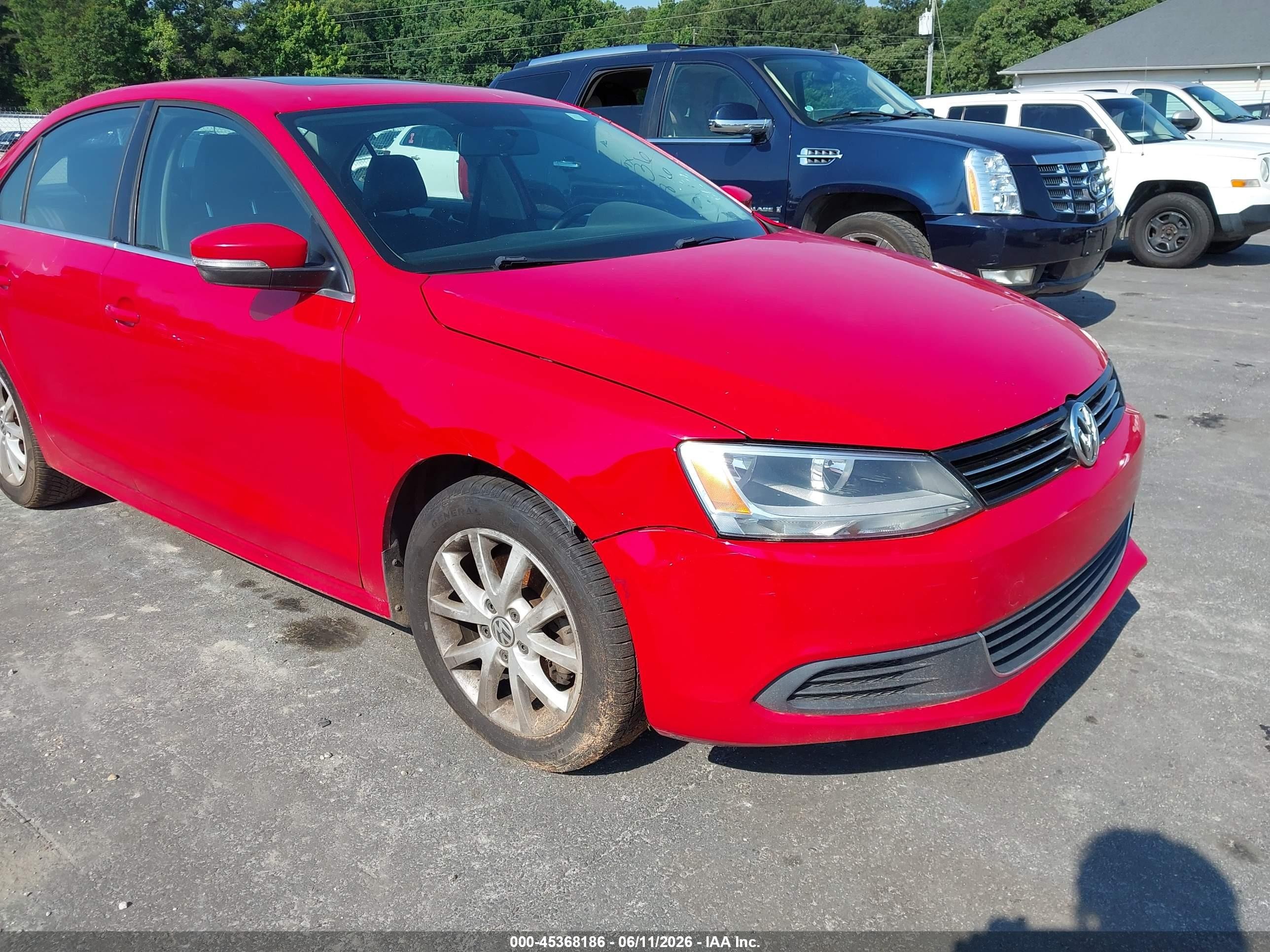 2013 Volkswagen Jetta 2.5l Se Red vin: 3VWDX7AJ8DM443879