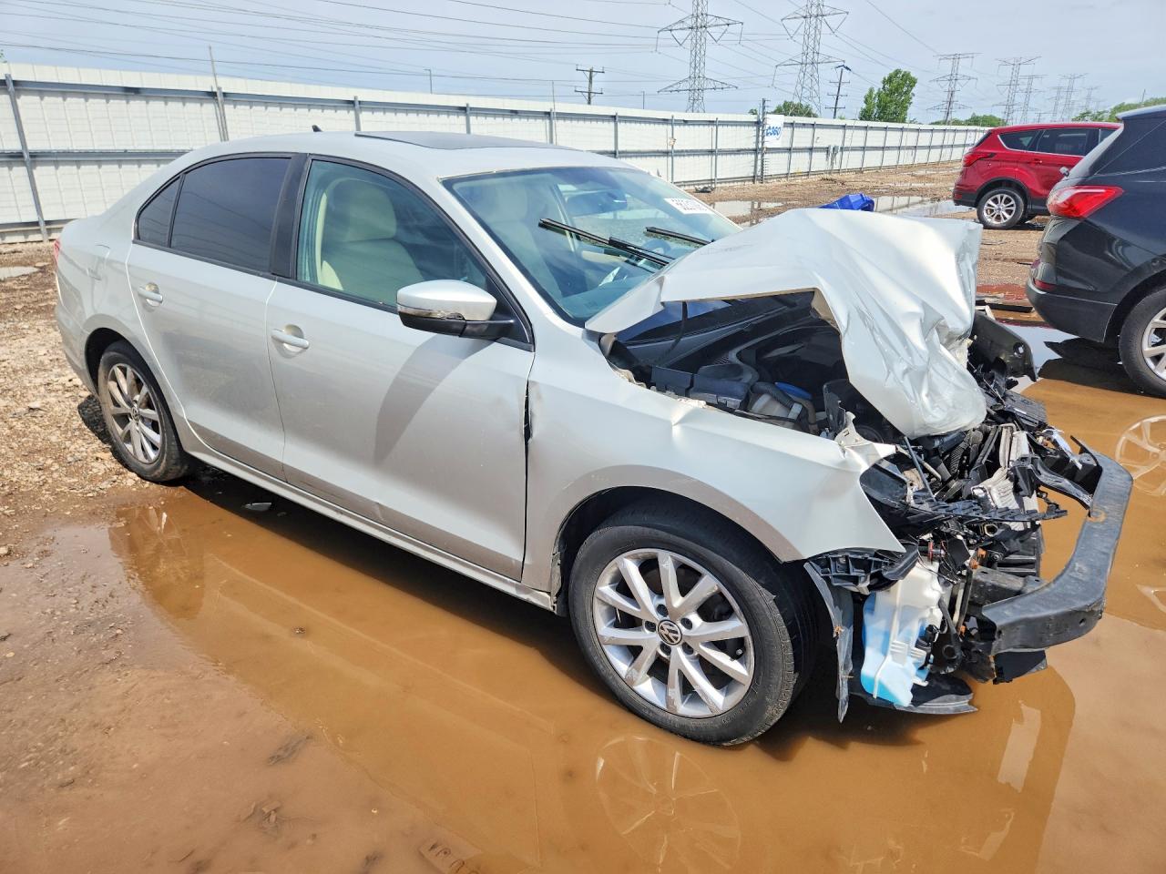 2011 Volkswagen Jetta Se Gold vin: 3VWDX7AJ9BM355078
