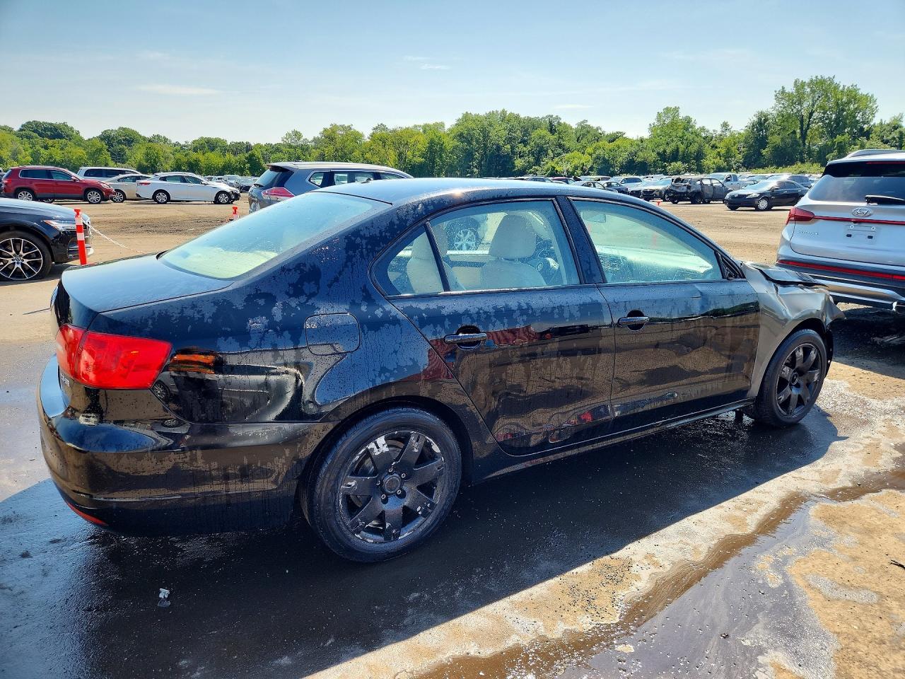 2012 Volkswagen Jetta Se Black vin: 3VWDX7AJ9CM015270