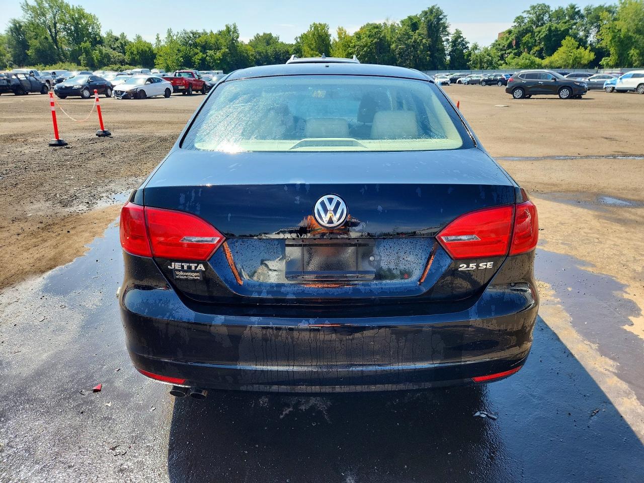 2012 Volkswagen Jetta Se Black vin: 3VWDX7AJ9CM015270