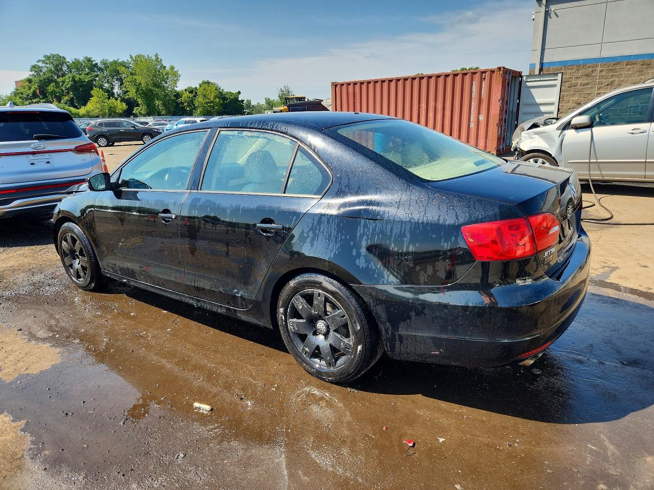 2012 Volkswagen Jetta Se Black vin: 3VWDX7AJ9CM015270