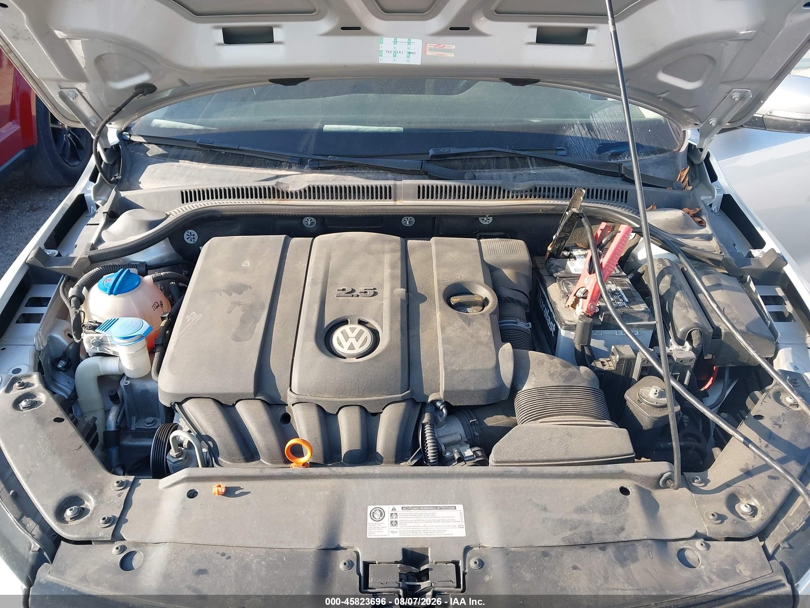 2012 Volkswagen Jetta 2.5l Se Silver vin: 3VWDX7AJ9CM323930