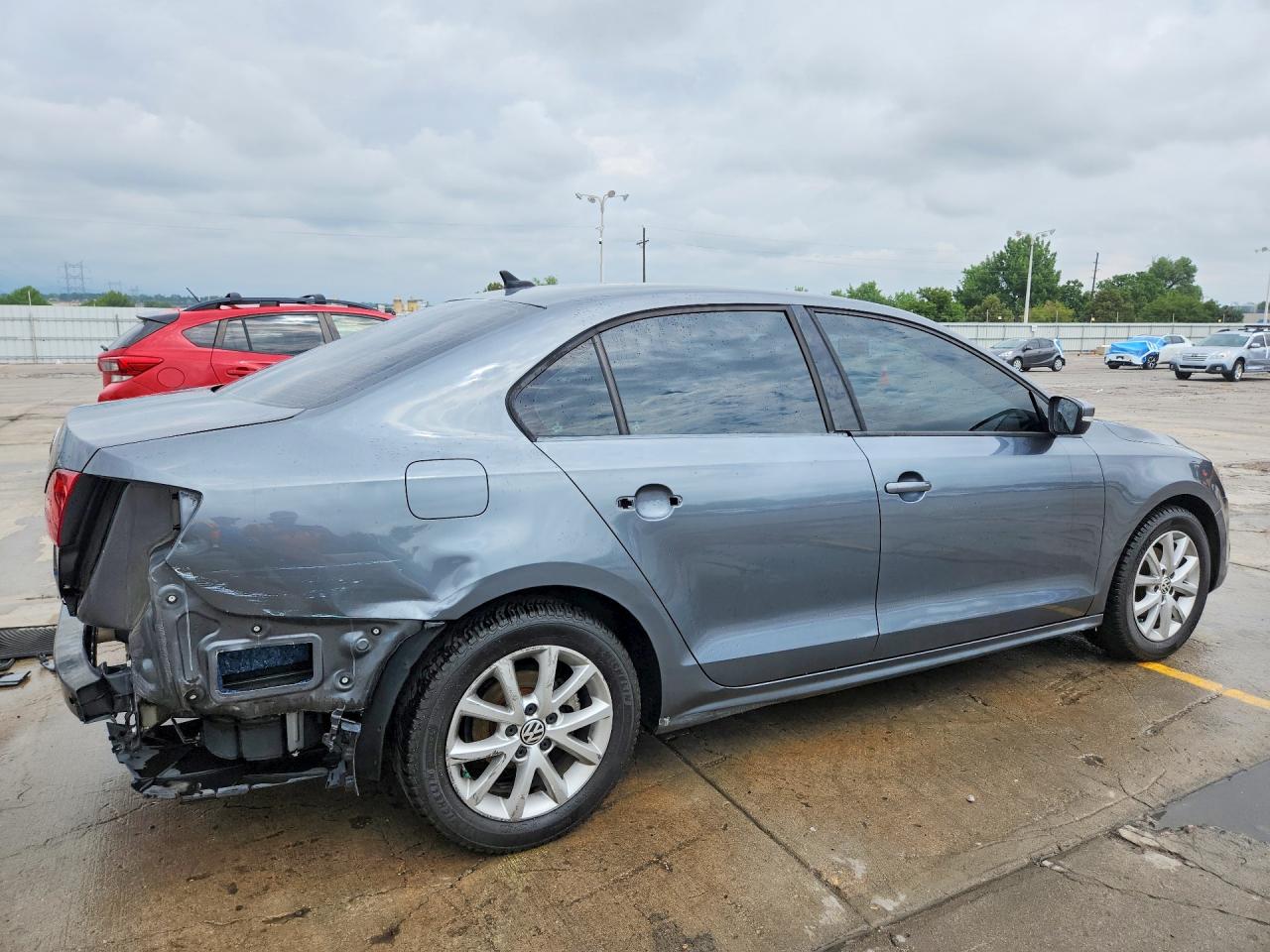 2012 Volkswagen Jetta Se Gray vin: 3VWDX7AJ9CM385702