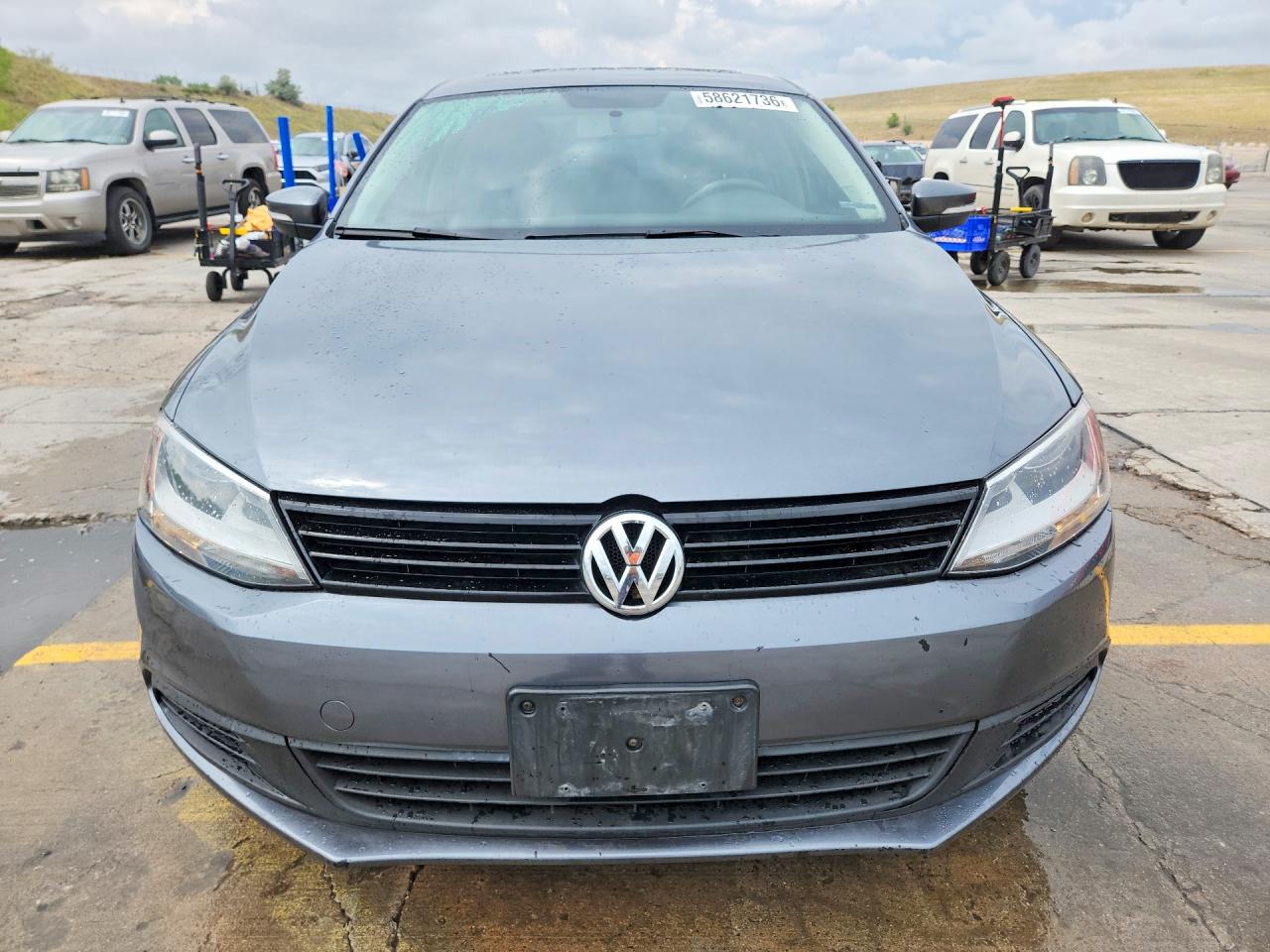 2012 Volkswagen Jetta Se Gray vin: 3VWDX7AJ9CM385702