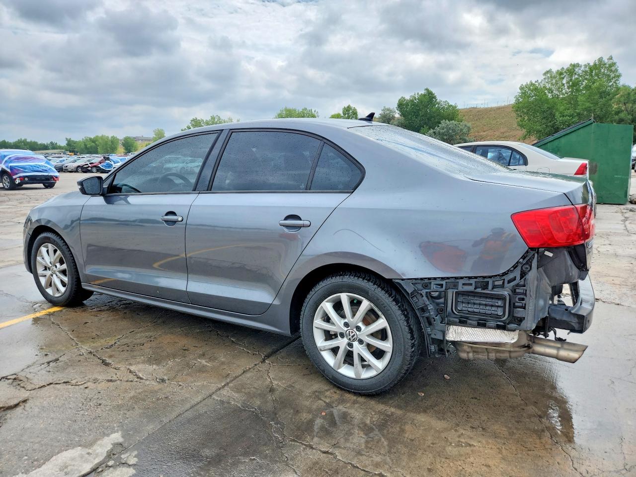 2012 Volkswagen Jetta Se Gray vin: 3VWDX7AJ9CM385702