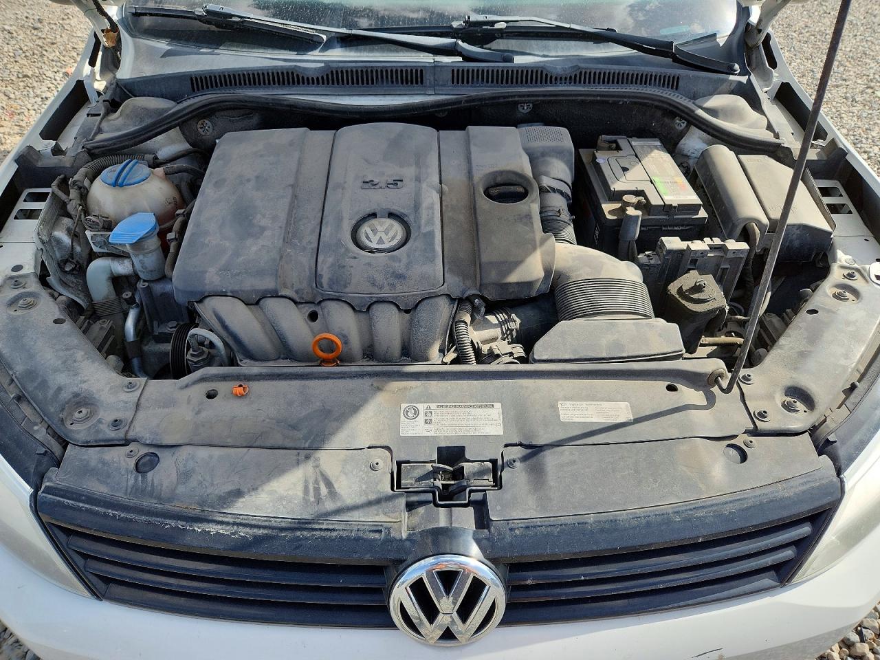 2012 Volkswagen Jetta Se White vin: 3VWDX7AJ9CM386137