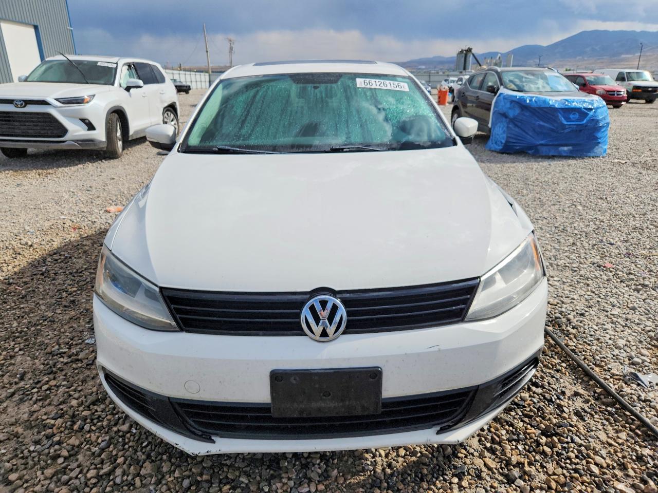 2012 Volkswagen Jetta Se White vin: 3VWDX7AJ9CM386137