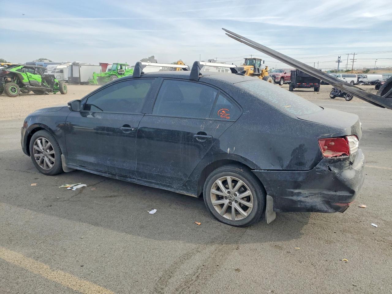 2012 Volkswagen Jetta Se Black vin: 3VWDX7AJ9CM413210