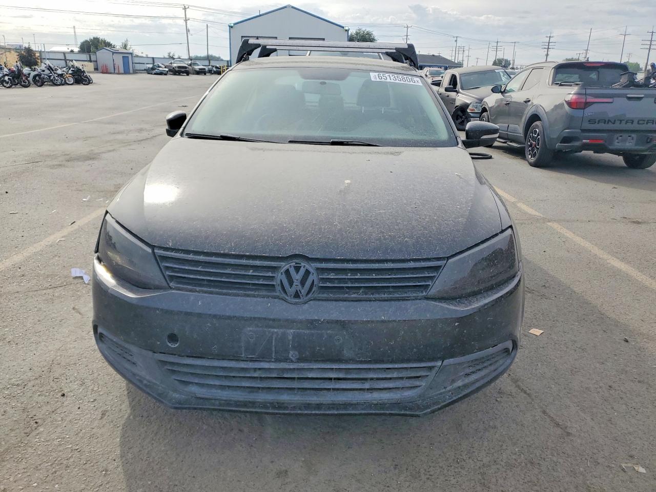 2012 Volkswagen Jetta Se Black vin: 3VWDX7AJ9CM413210