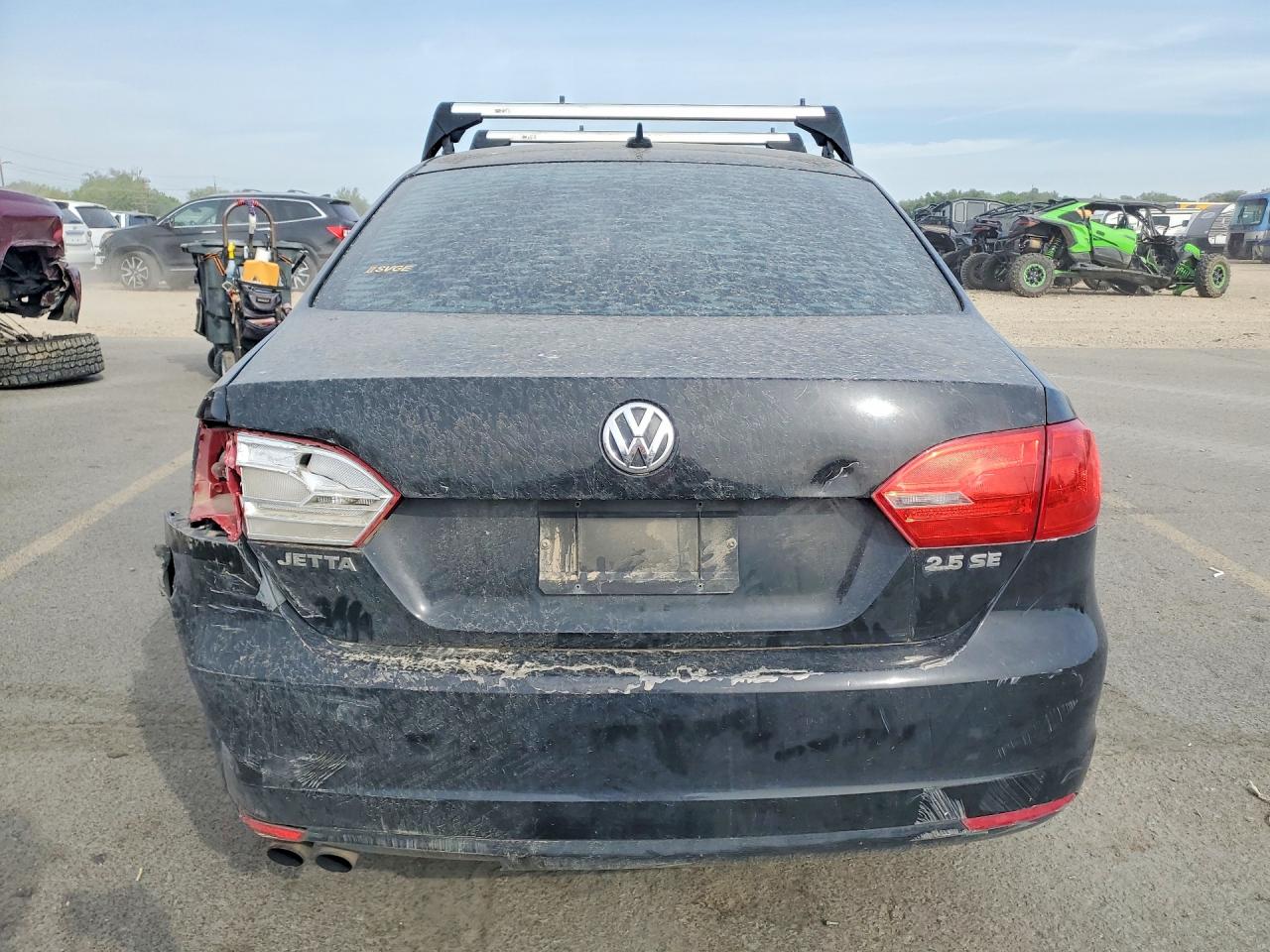 2012 Volkswagen Jetta Se Black vin: 3VWDX7AJ9CM413210