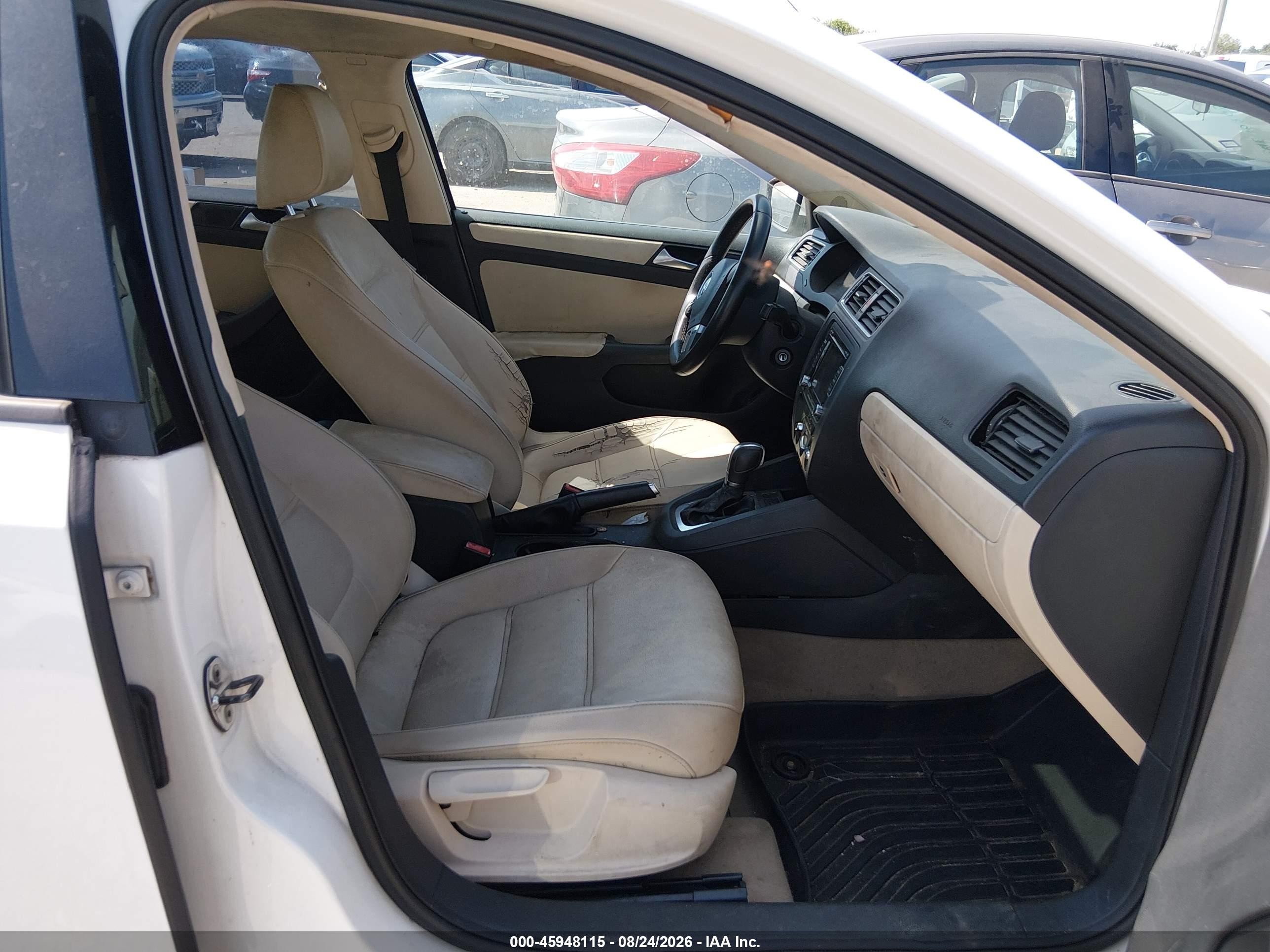 2012 Volkswagen Jetta 2.5l Se White vin: 3VWDX7AJ9CM418973
