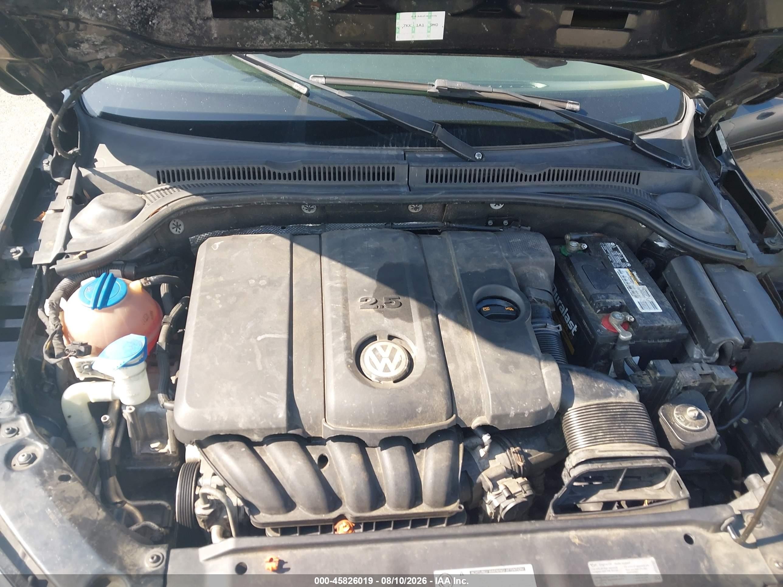 2012 Volkswagen Jetta 2.5l Se Black vin: 3VWDX7AJ9CM421100