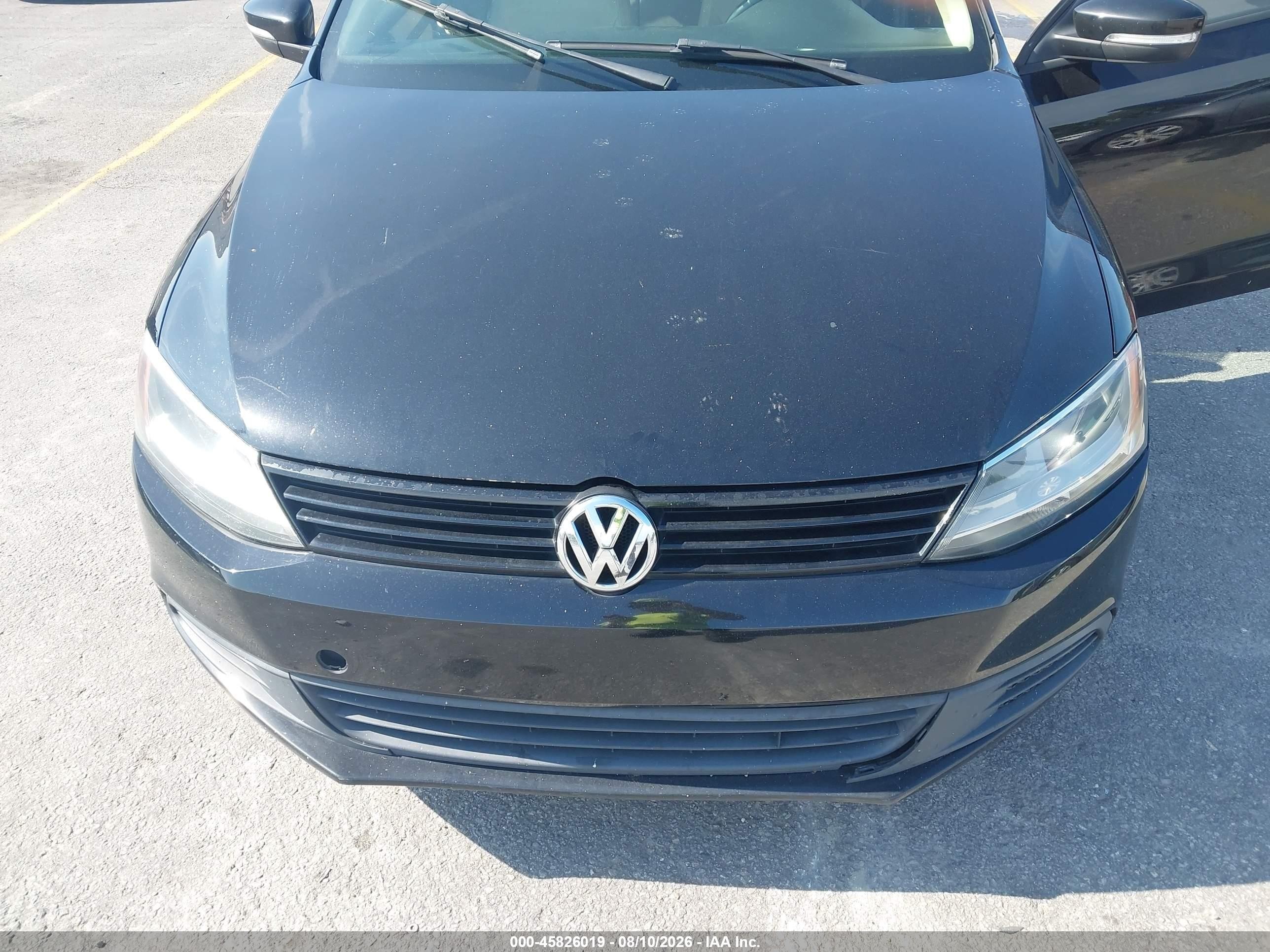 2012 Volkswagen Jetta 2.5l Se Black vin: 3VWDX7AJ9CM421100