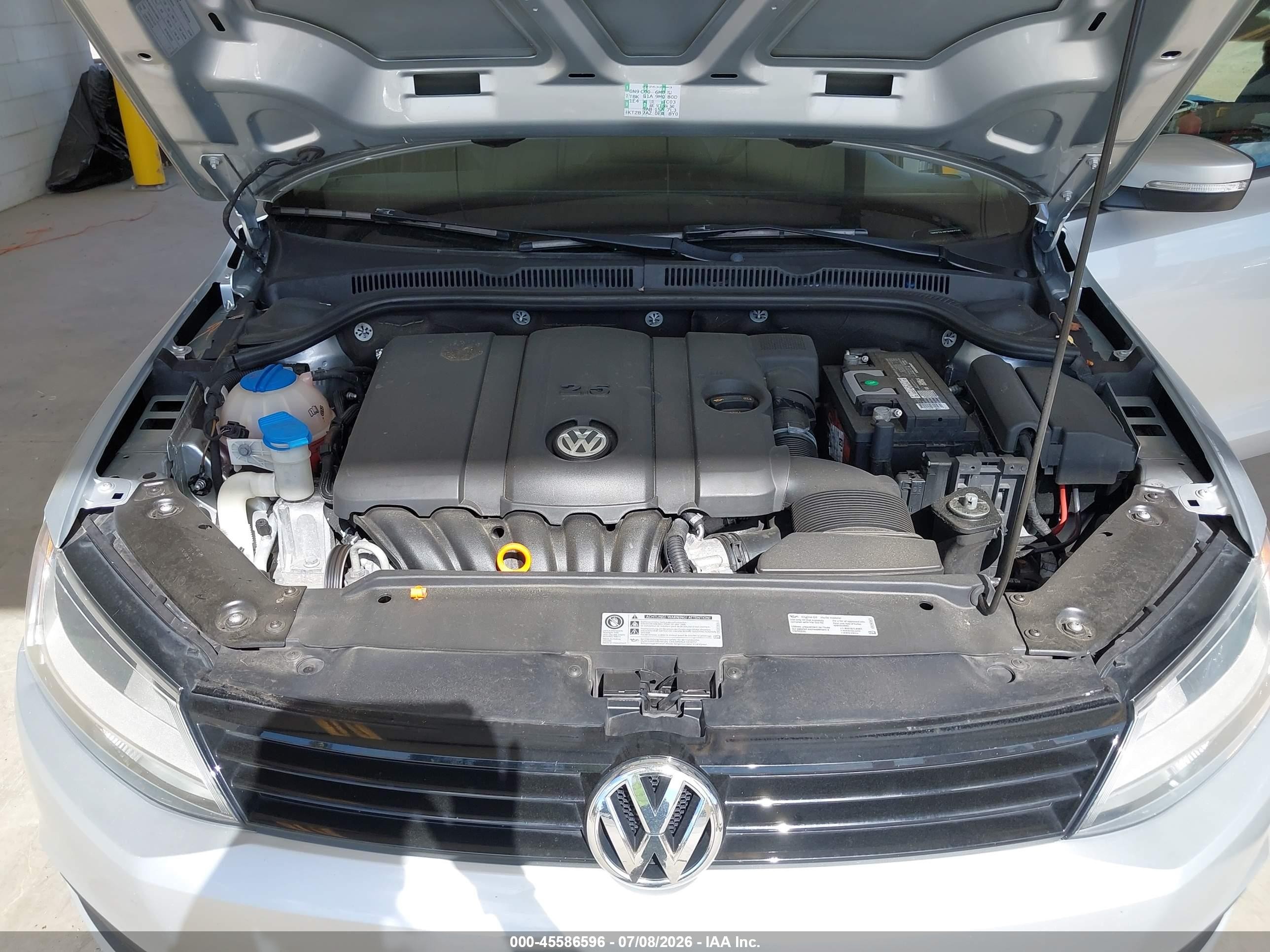 2012 Volkswagen Jetta 2.5l Se Silver vin: 3VWDX7AJ9CM462245